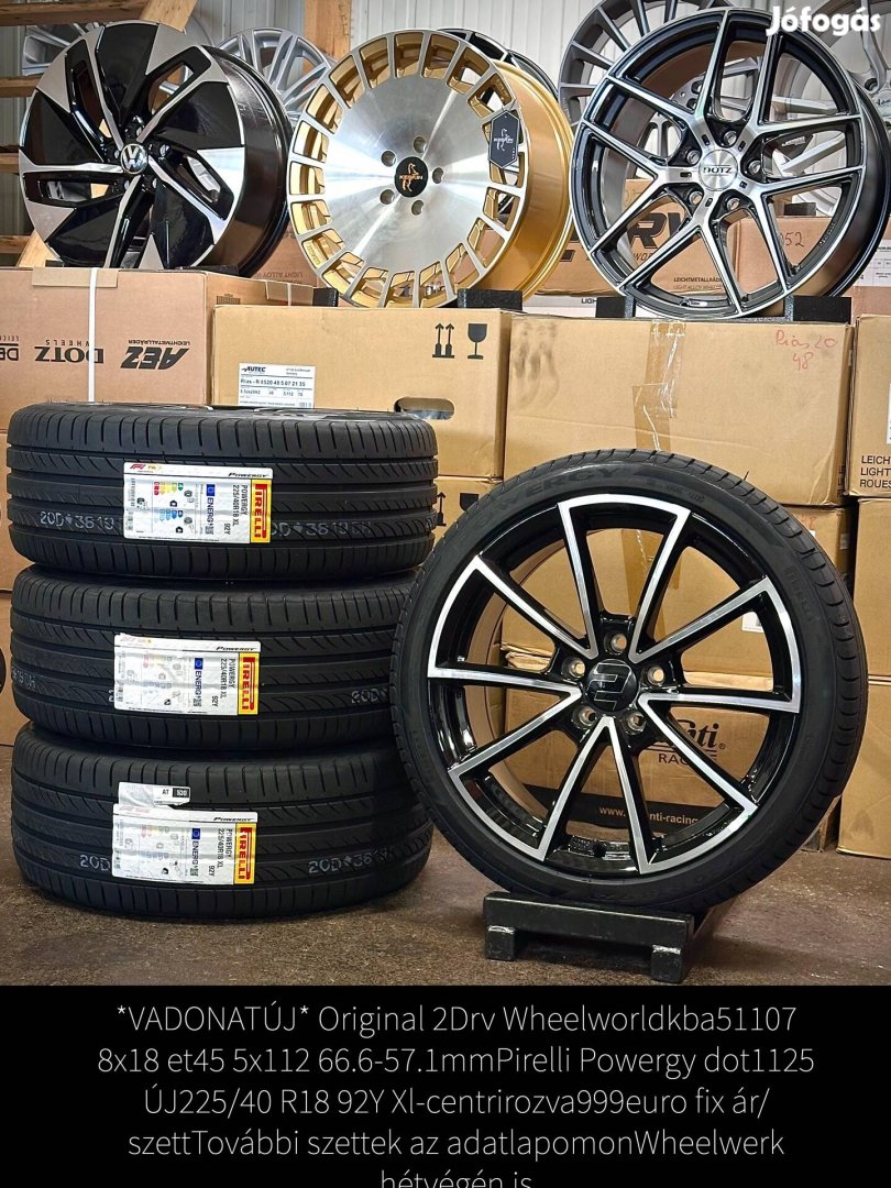 Új 5x112 18zoll alufelnik új nyári gumikkal 225/40 R18