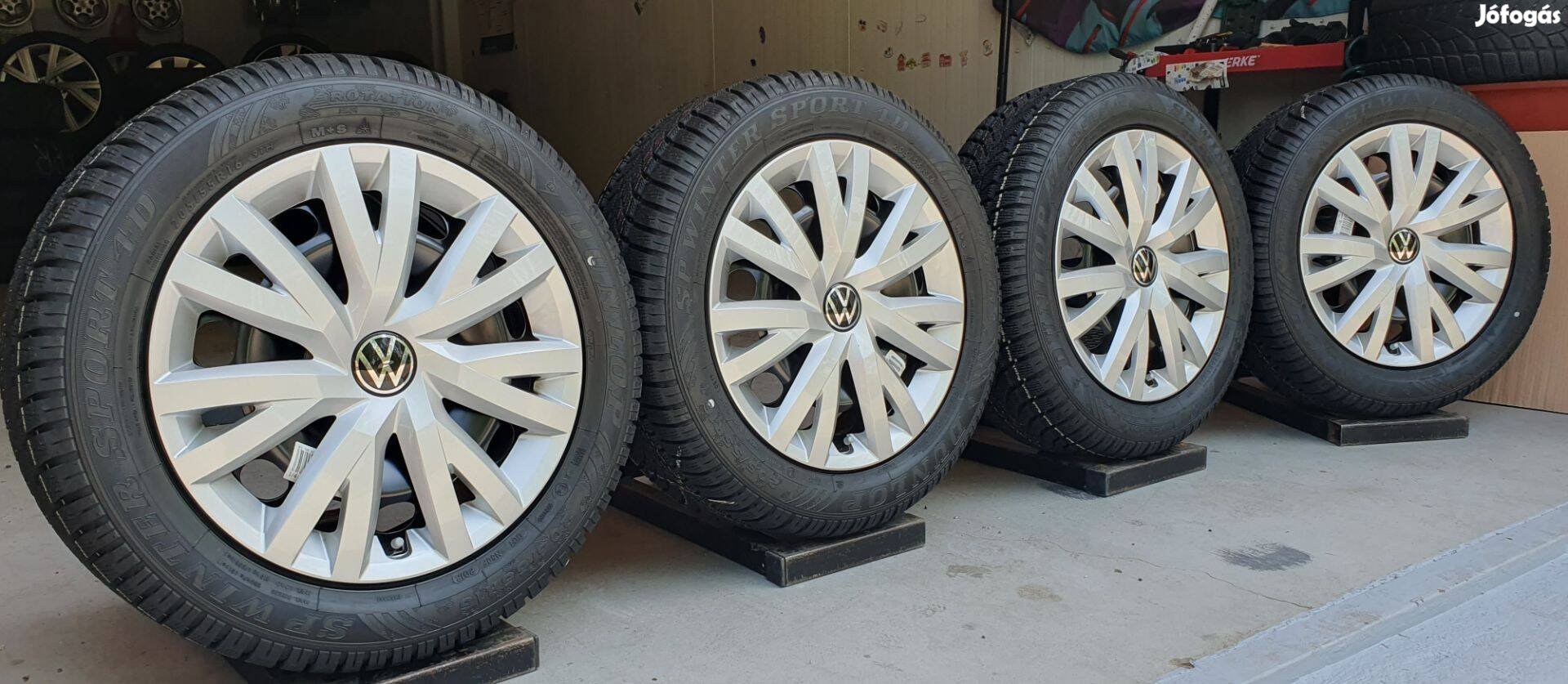 Új 5x112 Volkswagen lemezfelni 205/55 R16 téli gumik /K239