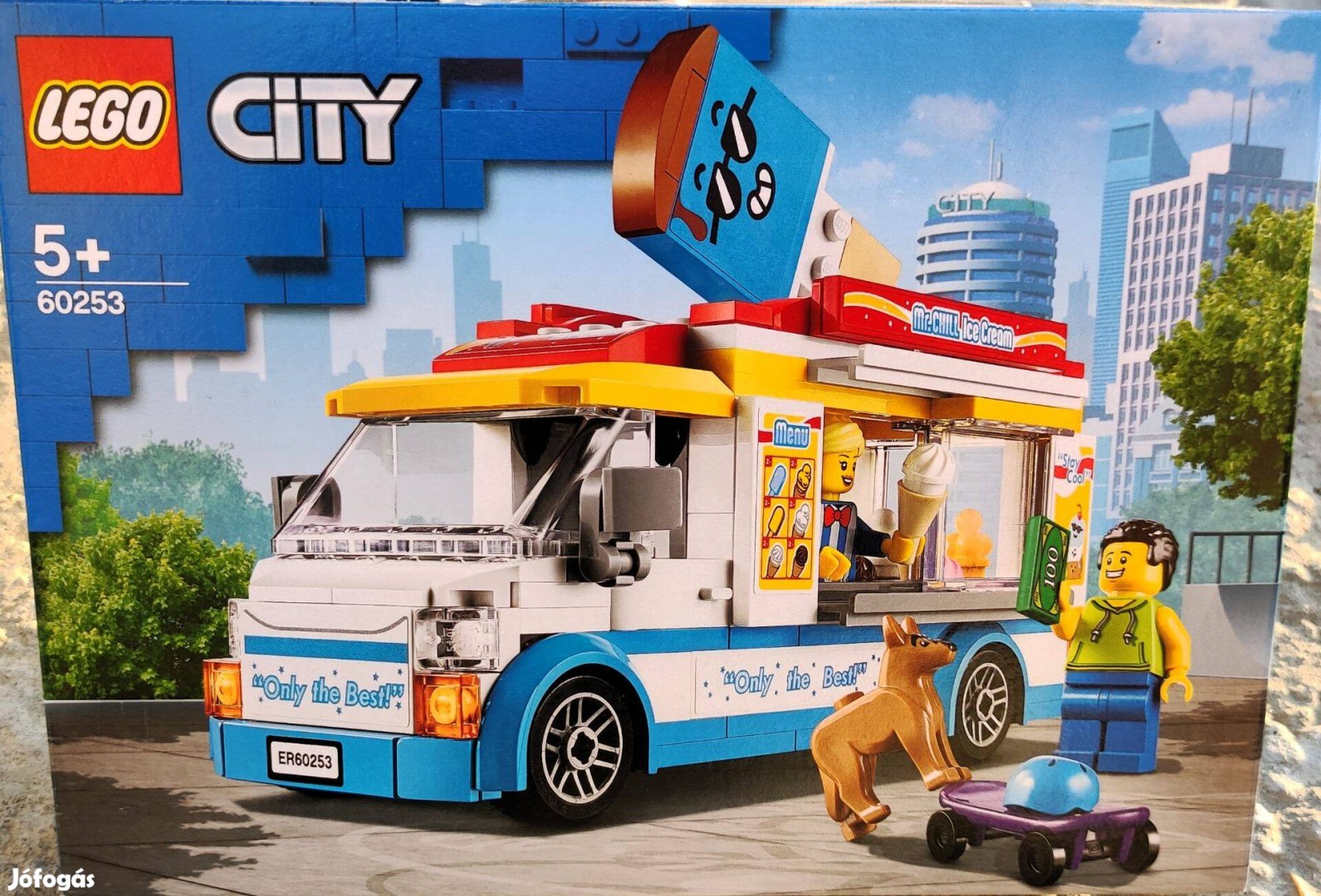 Új 60253 LEGO City fagyiskocsi építőjáték építőkocka