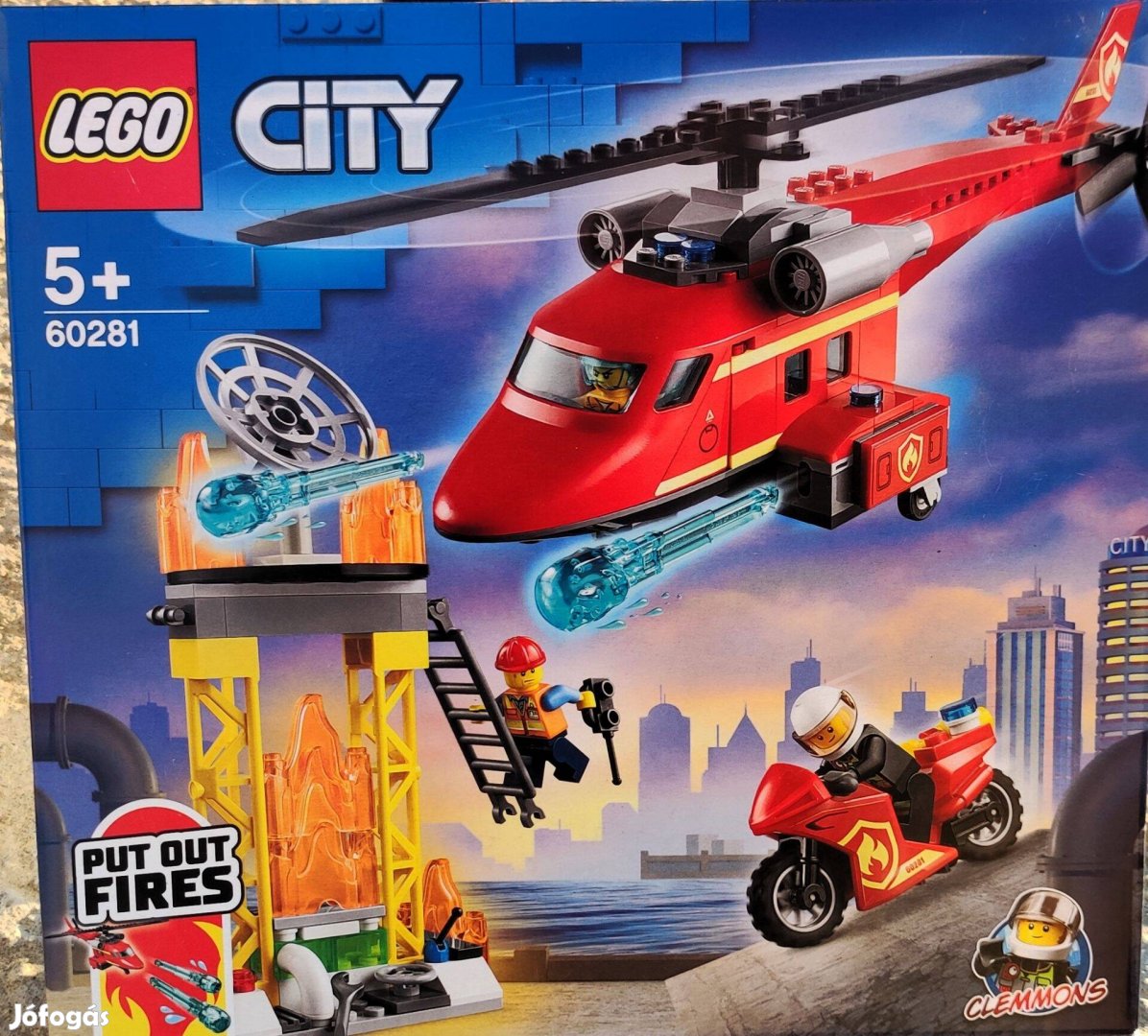 Új 60281 LEGO City tűzoltó helikopter építőjáték építőkocka