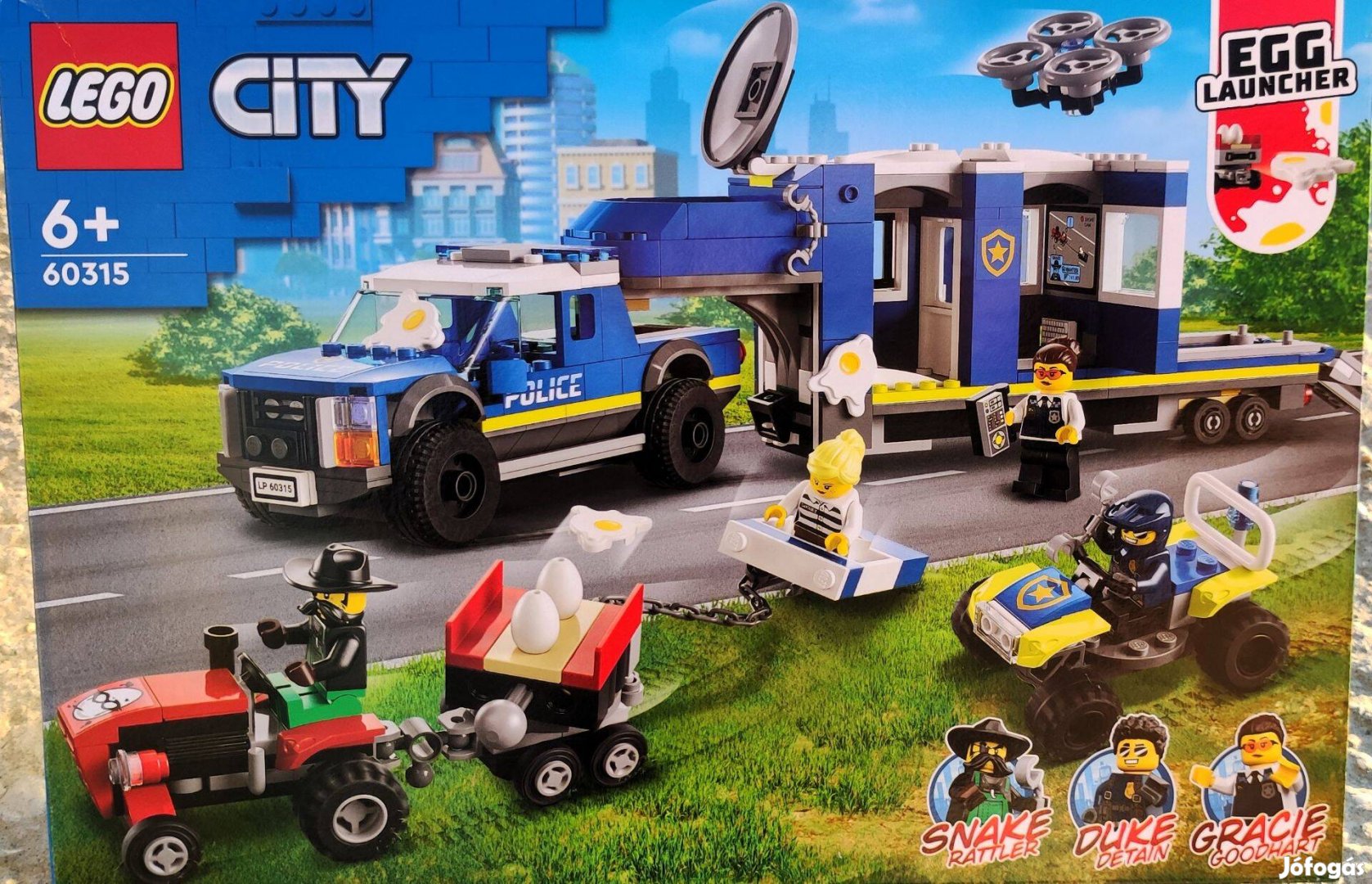 Új 60315 LEGO City rendőrségi kamion építőjáték építőkocka