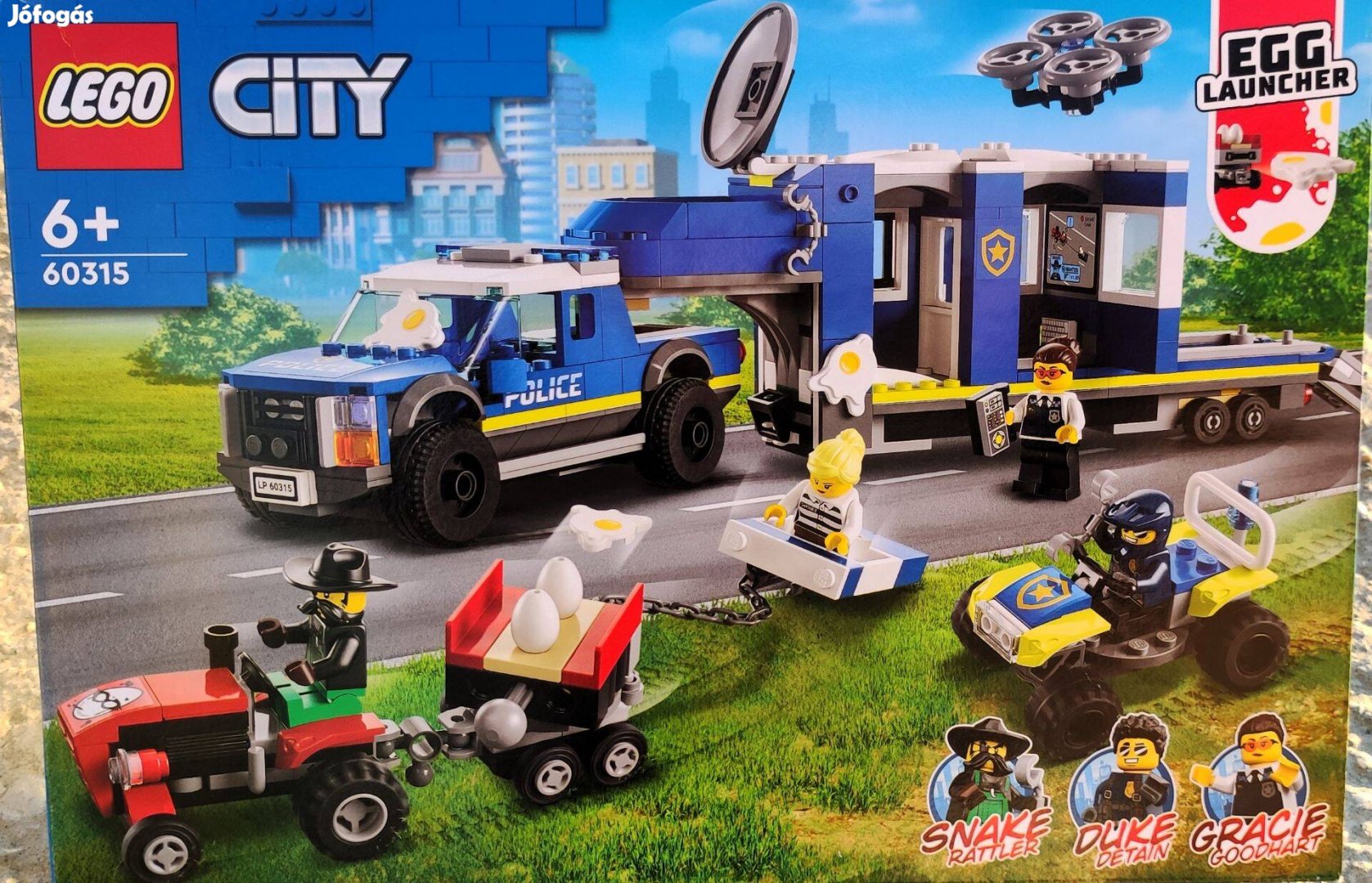 Új 60315 LEGO City rendőrségi kamion építőjáték építőkocka