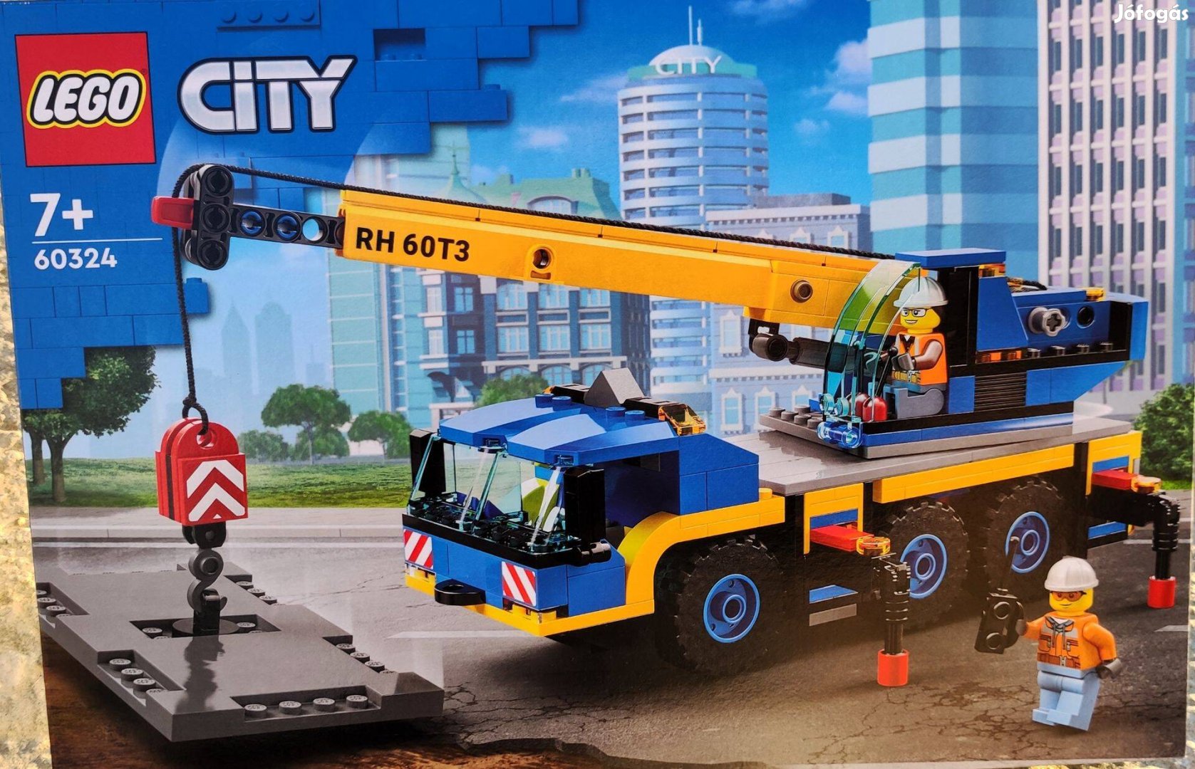 Új 60324 LEGO City daruskocsi építőjáték építőkocka