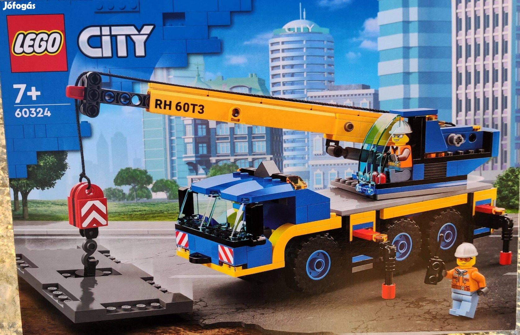 Új 60324 LEGO City daruskocsi építőjáték építőkocka