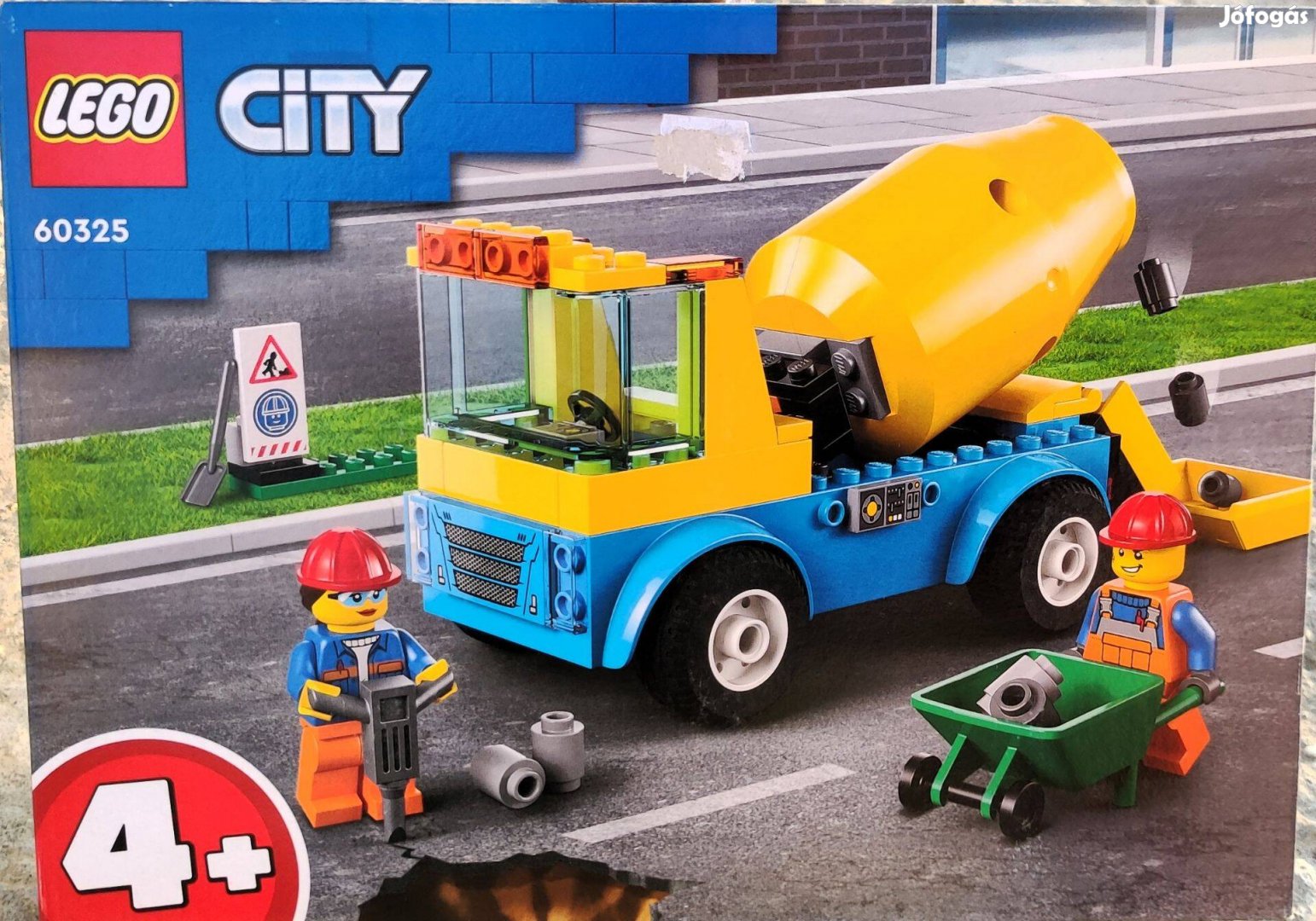 Új 60325 LEGO City betonkeverő építőjáték építőkocka