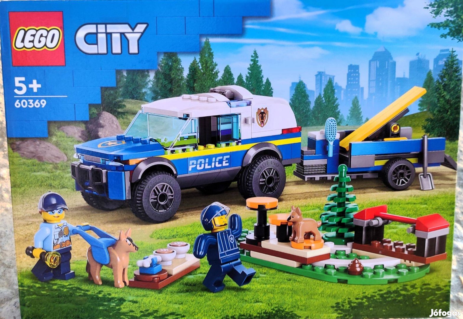 Új 60369 LEGO City rendőrségi dzsipp építőjáték építőkocka