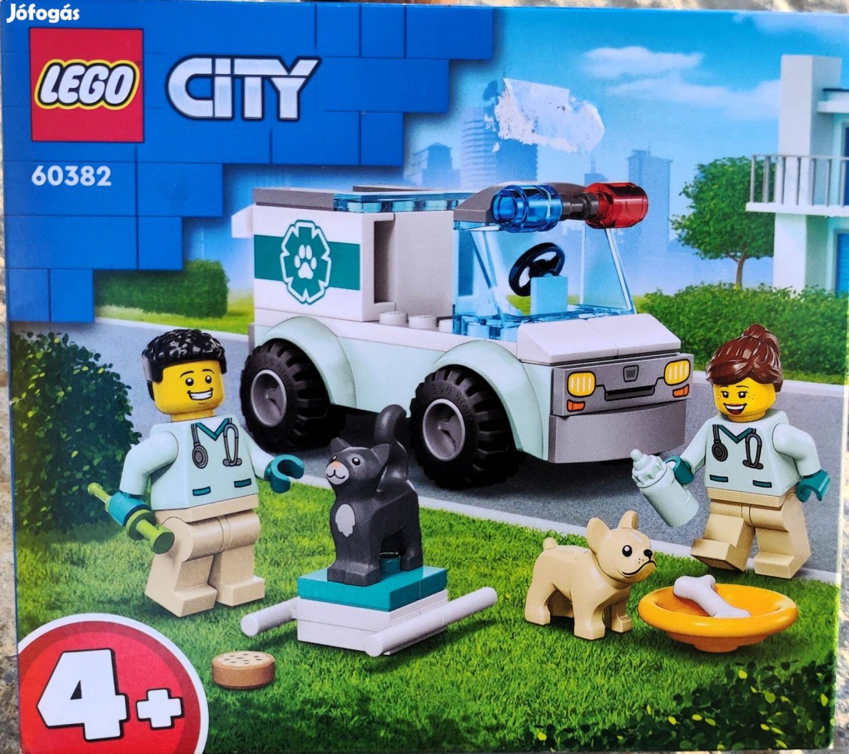 Új 60382 LEGO City állatorvosi kocsi építőjáték építőkocka