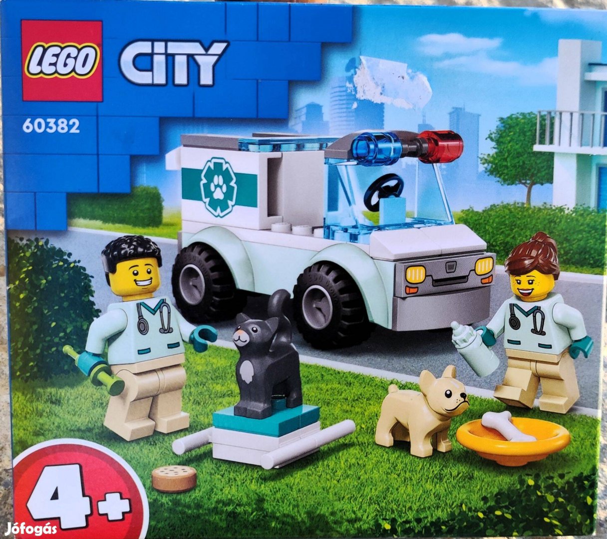 Új 60382 LEGO City állatorvosi kocsi építőjáték építőkocka