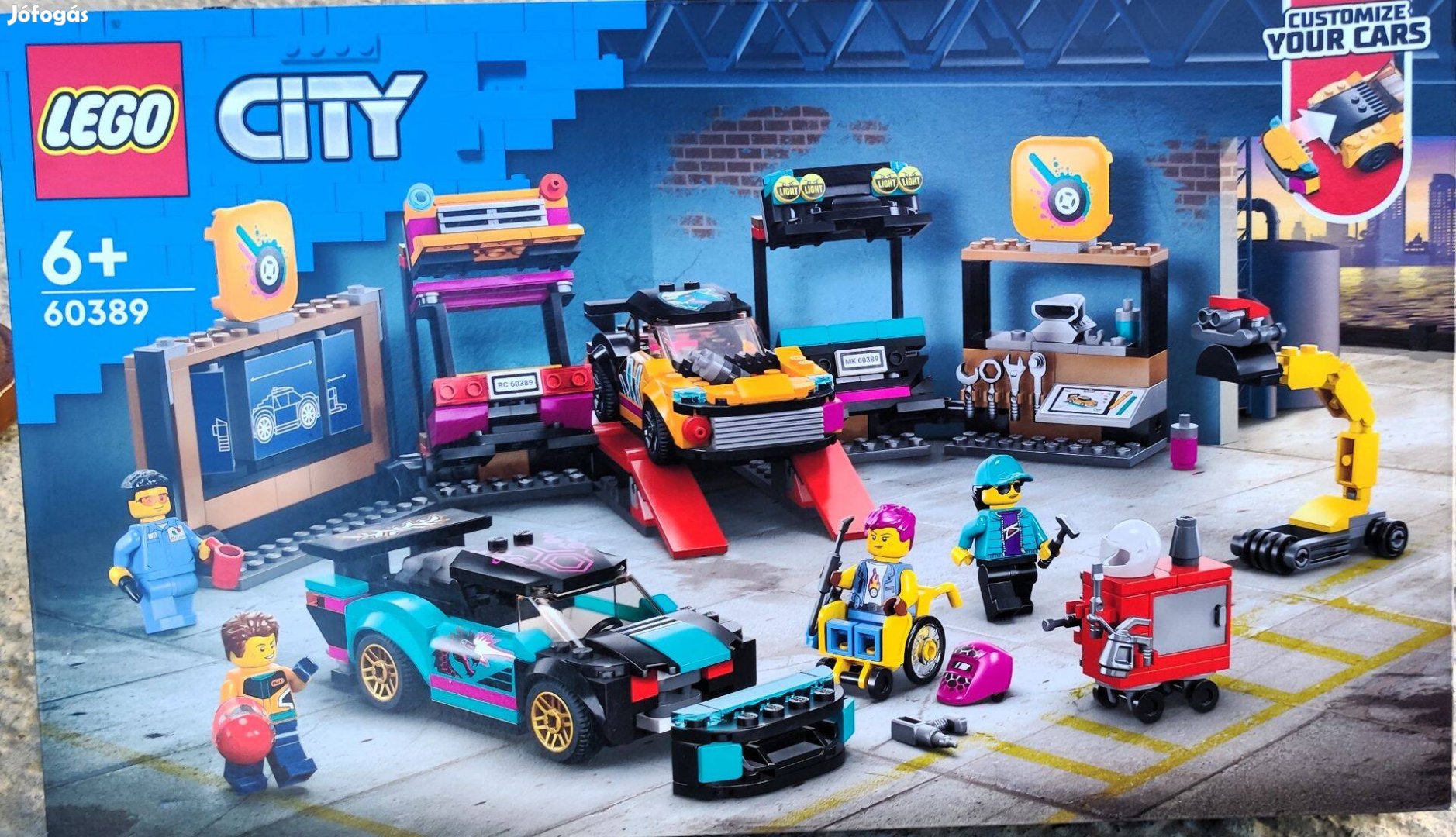 Új 60389 LEGO City tuning autó műhely