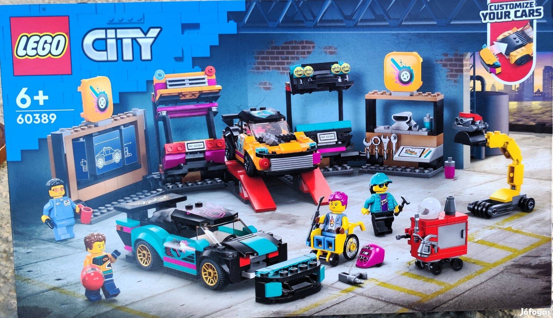 Új 60389 LEGO City tuning autó műhely