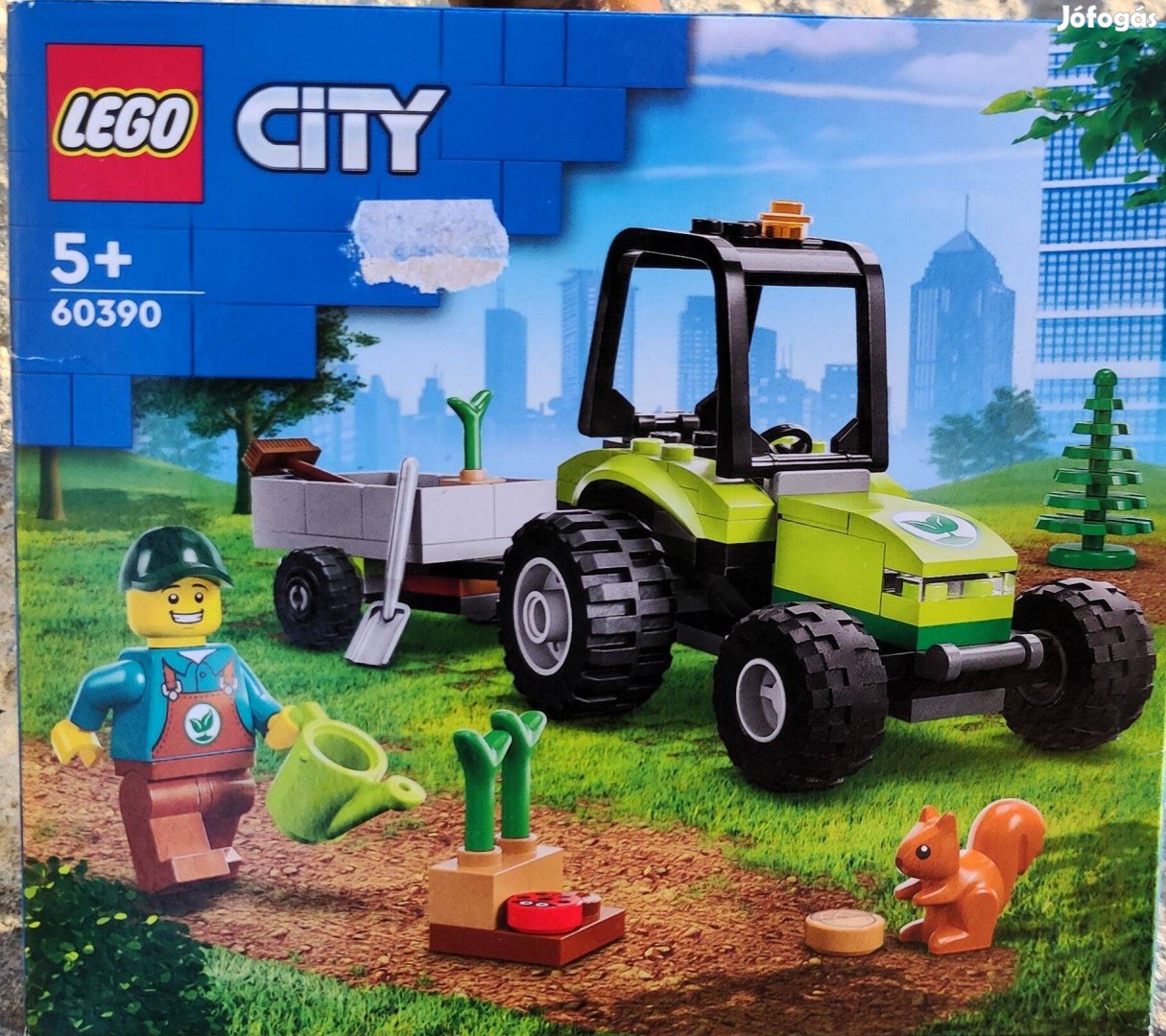 Új 60390 LEGO City kerti traktor építőjáték építőkocka