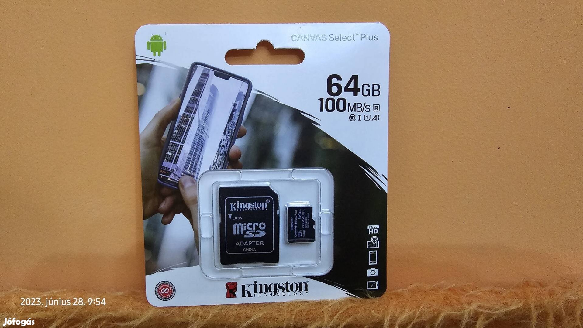 Új 64gb Kingston micro sd kártya eladó.  Class10 