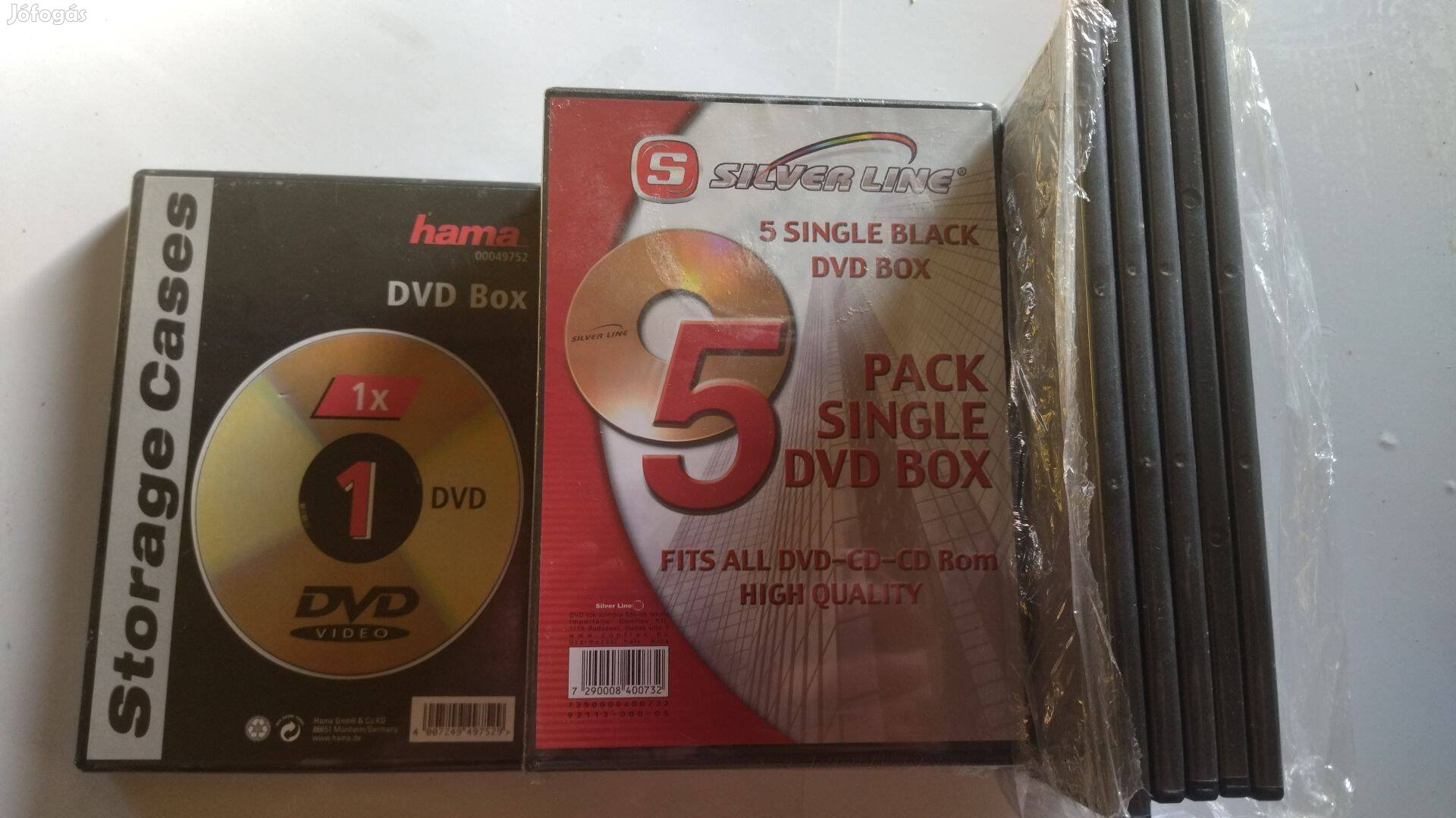 Új 6db Normál Tok + Új 5db Slim Tok DVD Tok