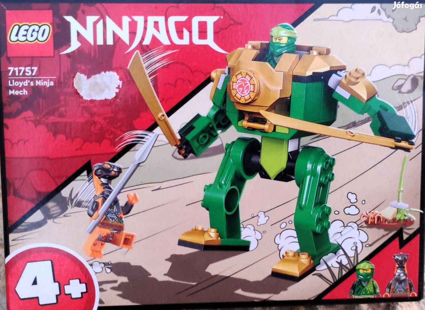 Új 71757 LEGO Ninjago Lloyd robot építőjáték építőkocka