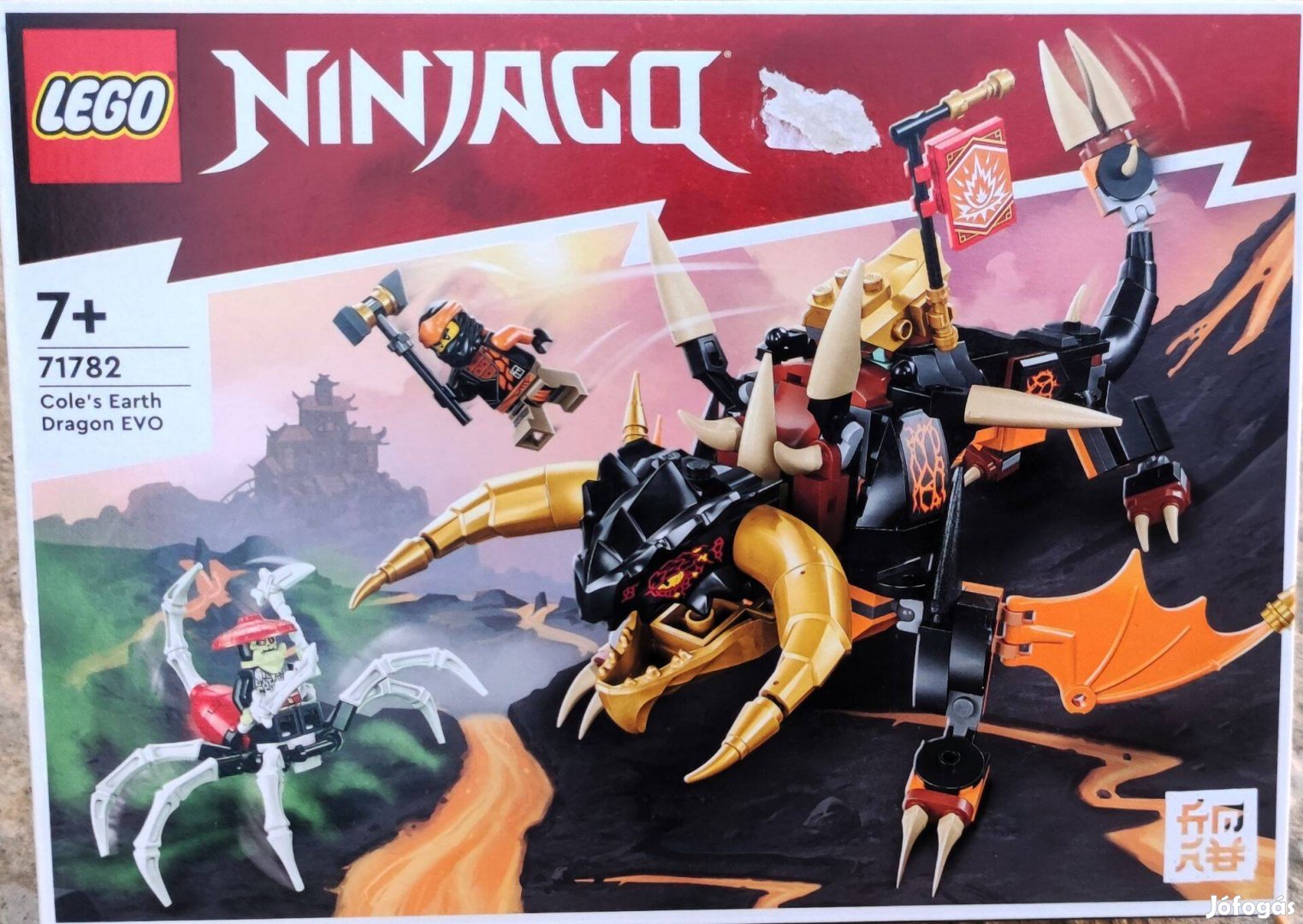 Új 71782 LEGO Ninjago Cole sárkánya