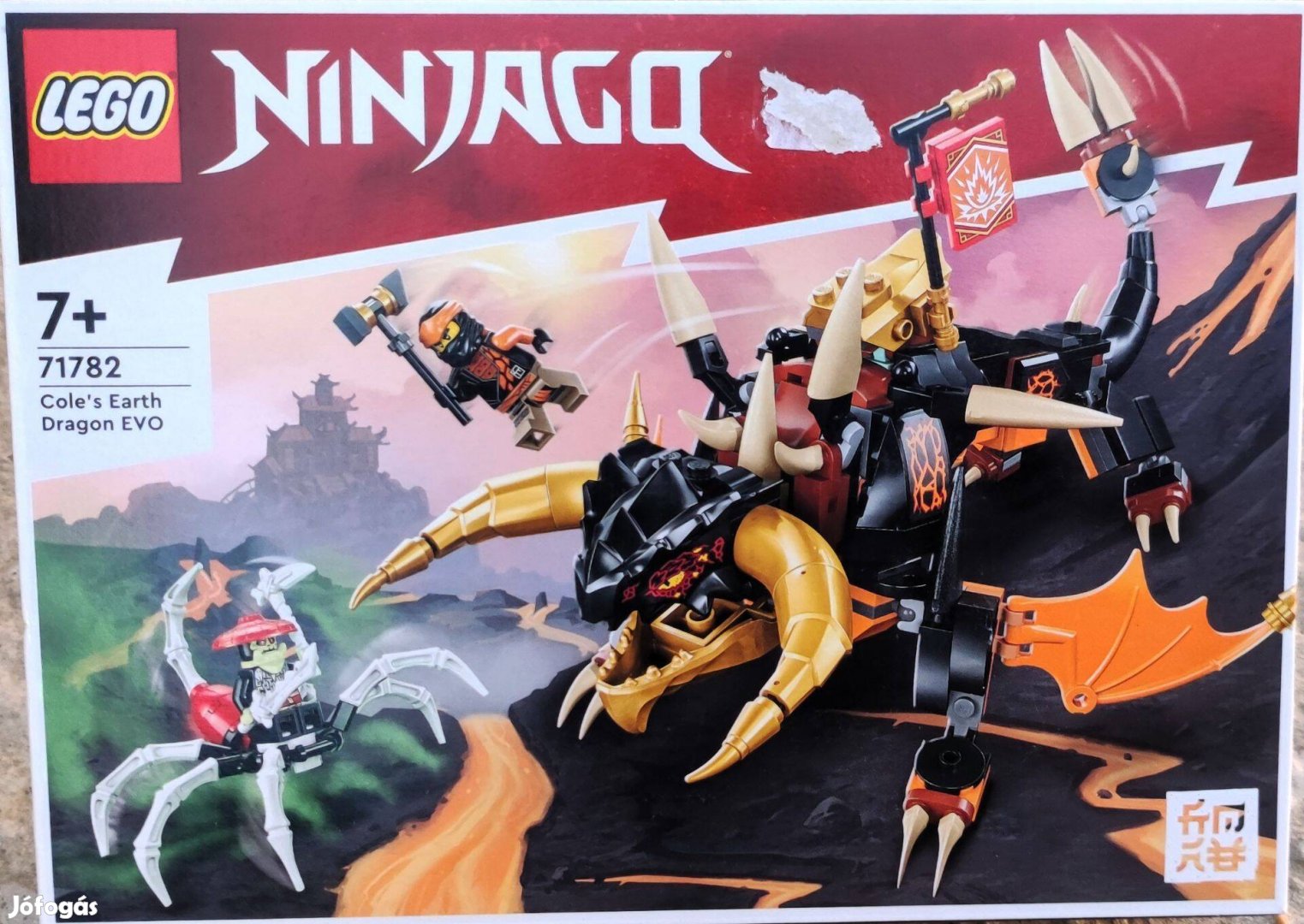 Új 71782 LEGO Ninjago Cole sárkánya