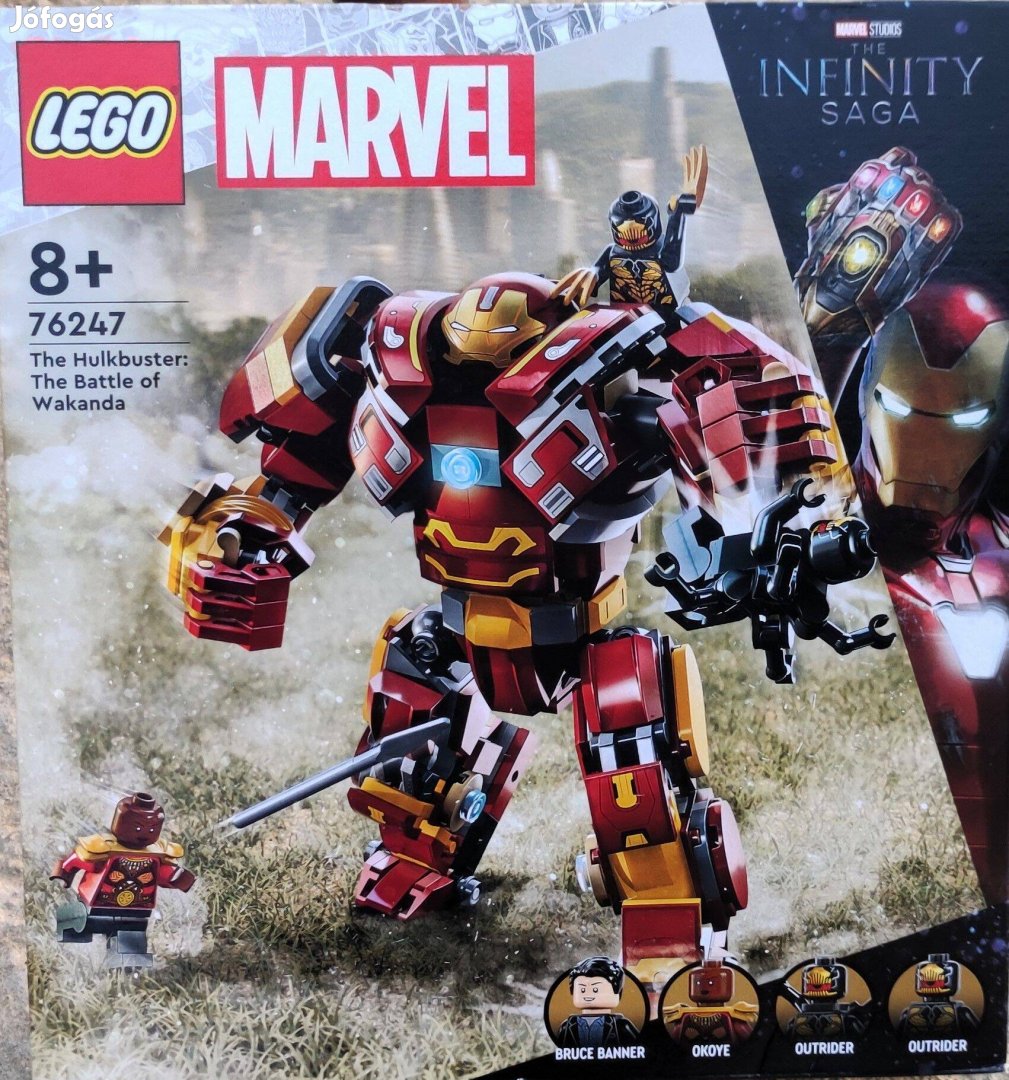 Új 76247 LEGO Marvel Vasember Hulkbuster robot építőjáték építőkocka