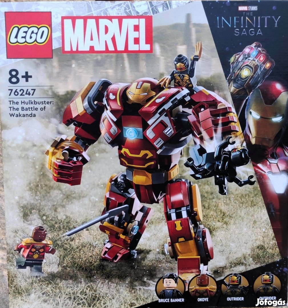 Új 76247 LEGO Marvel Vasember Hulkbuster robot építőjáték építőkocka