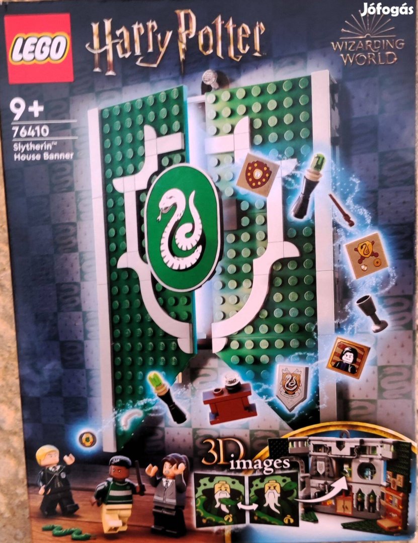 Új 76410 LEGO Harry Potter Mardekár ház címer építőjáték építőkocka