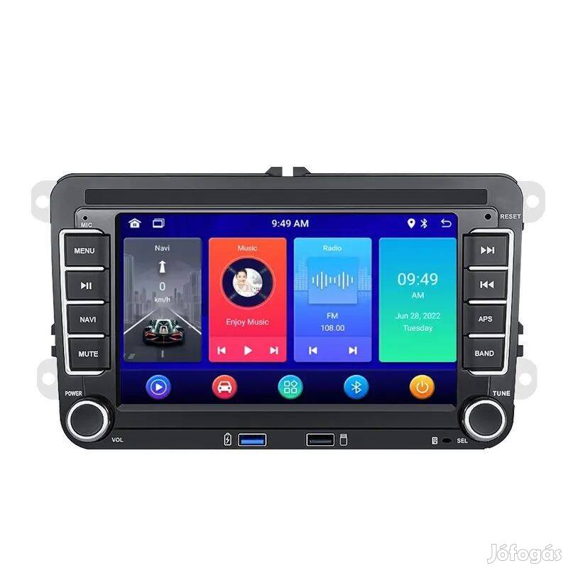 Új 7" VW Polo EOS Touran T6 Android Navigáció multimédia 2GB Carplay