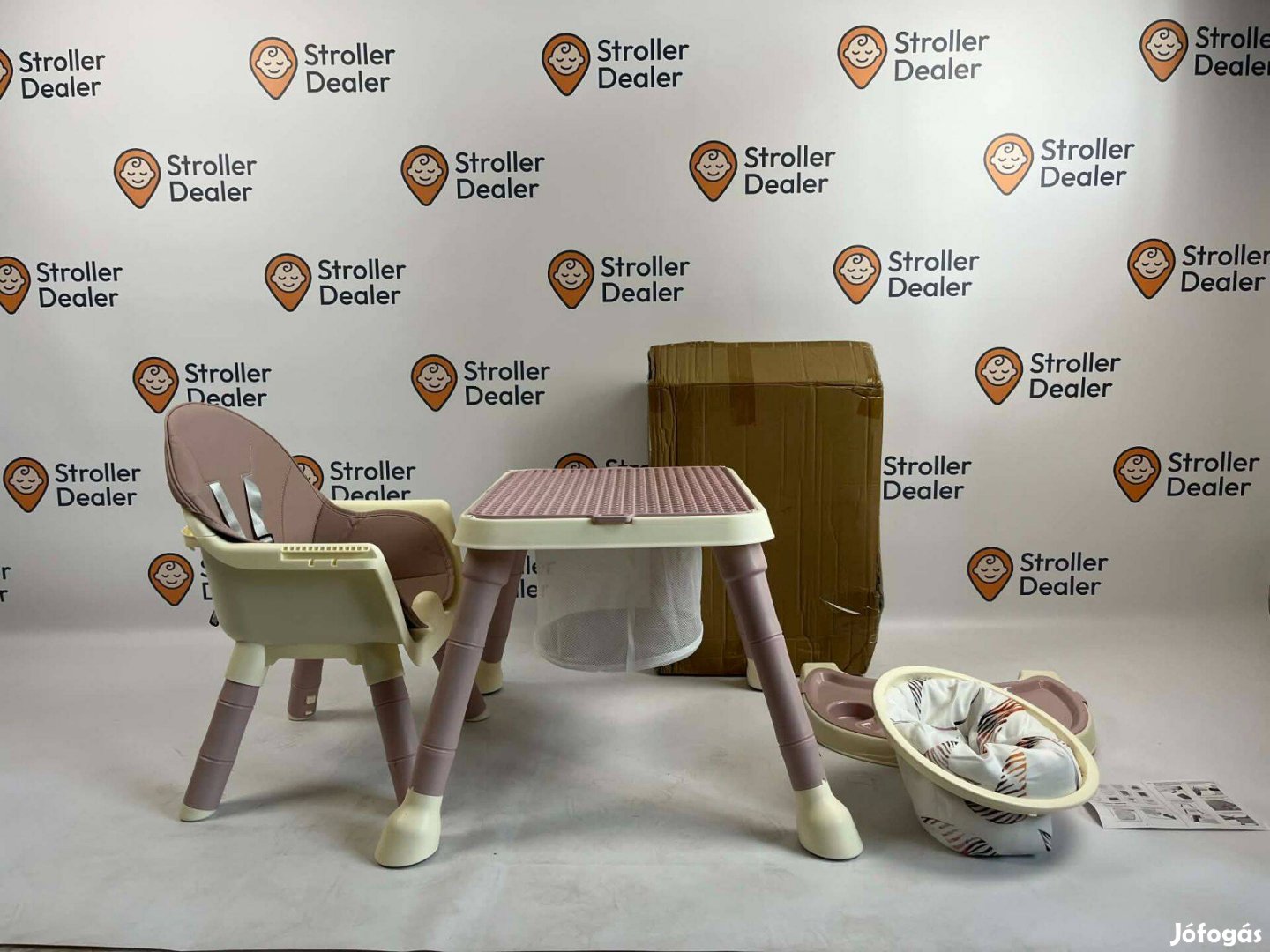 Új 7in1 Tronas Bebe Portatil etetőszék legozó, duplózó