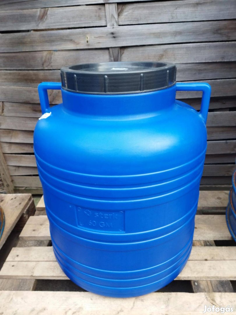 Új 80 liter l hordó műanyag cefre élelmiszeres savanyúságos savanyú