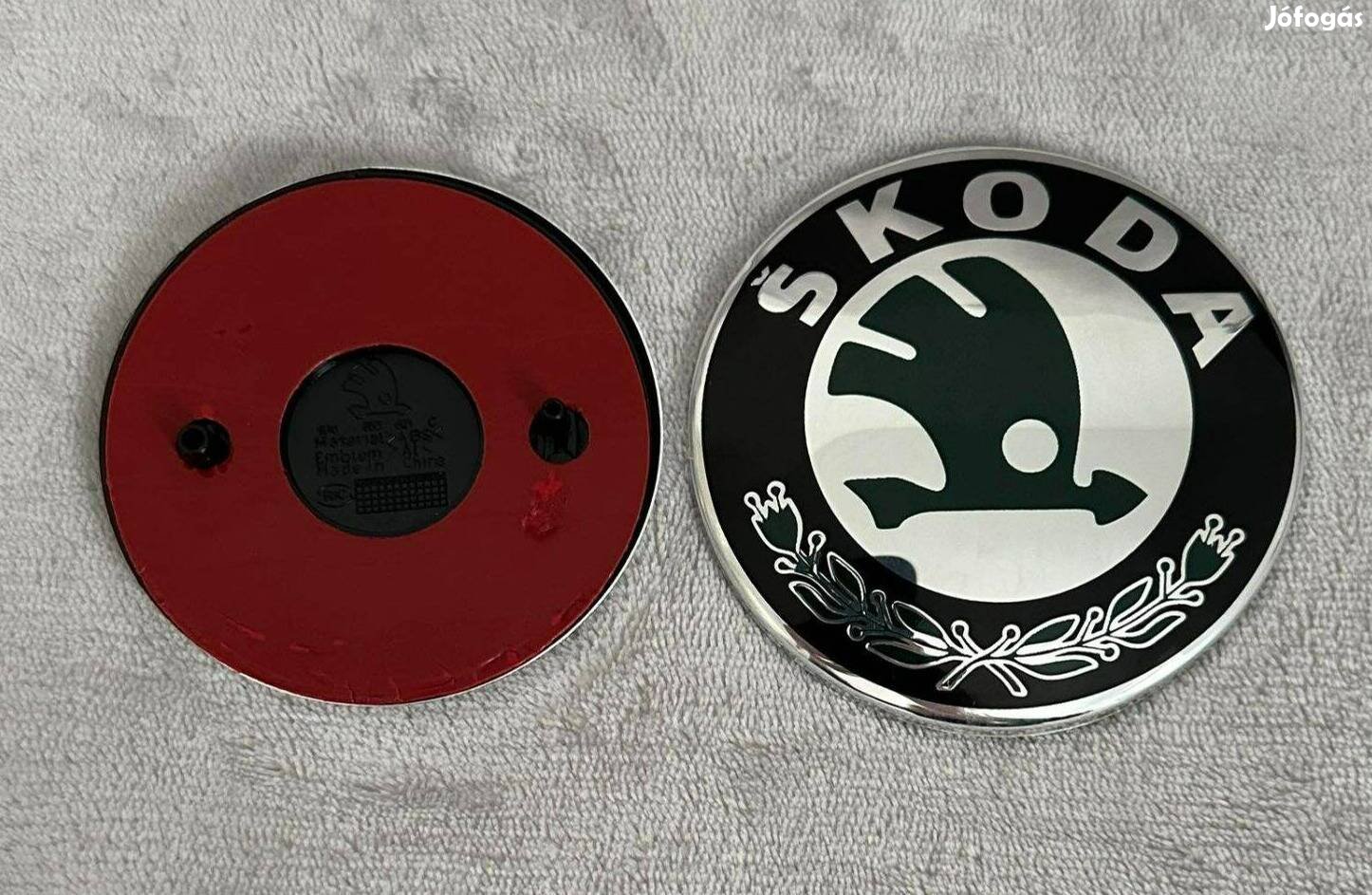 Új 80mm 90mm Skoda Csomagtartó Géptető JEL Logo Embléma Kiegészítő o