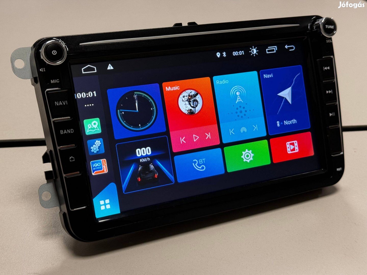 Új 8" VW Polo EOS Touran T6 Android Navigáció multimédia 2GB Carplay