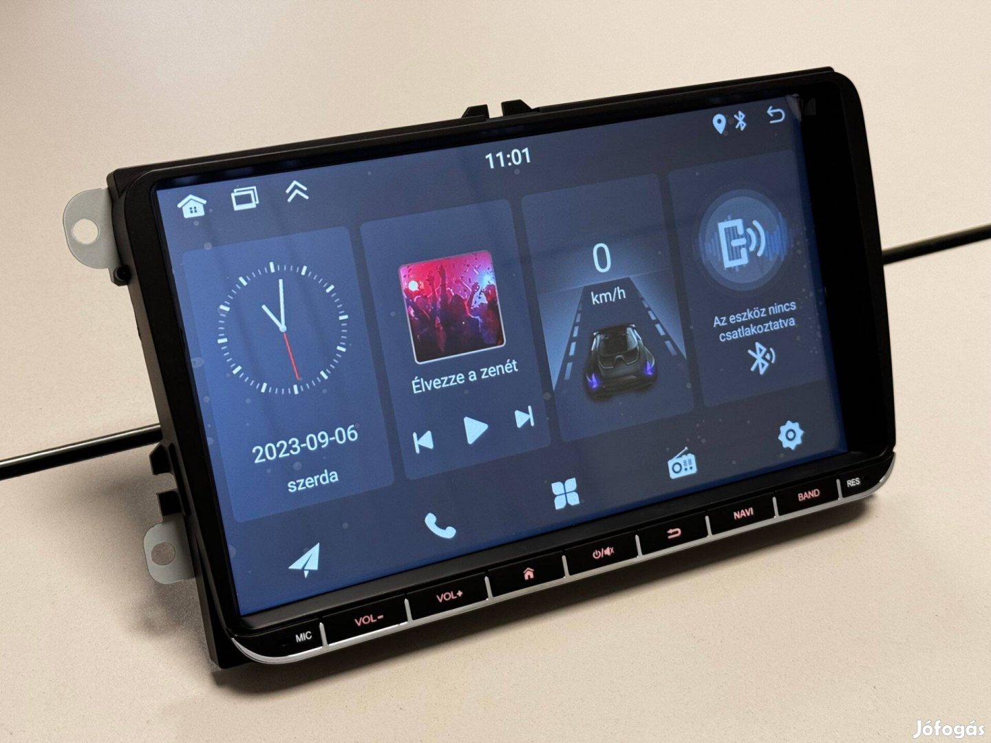 Új 9" Skoda Fabia Octavia Roomster Android Navigáció multimédia 2GB