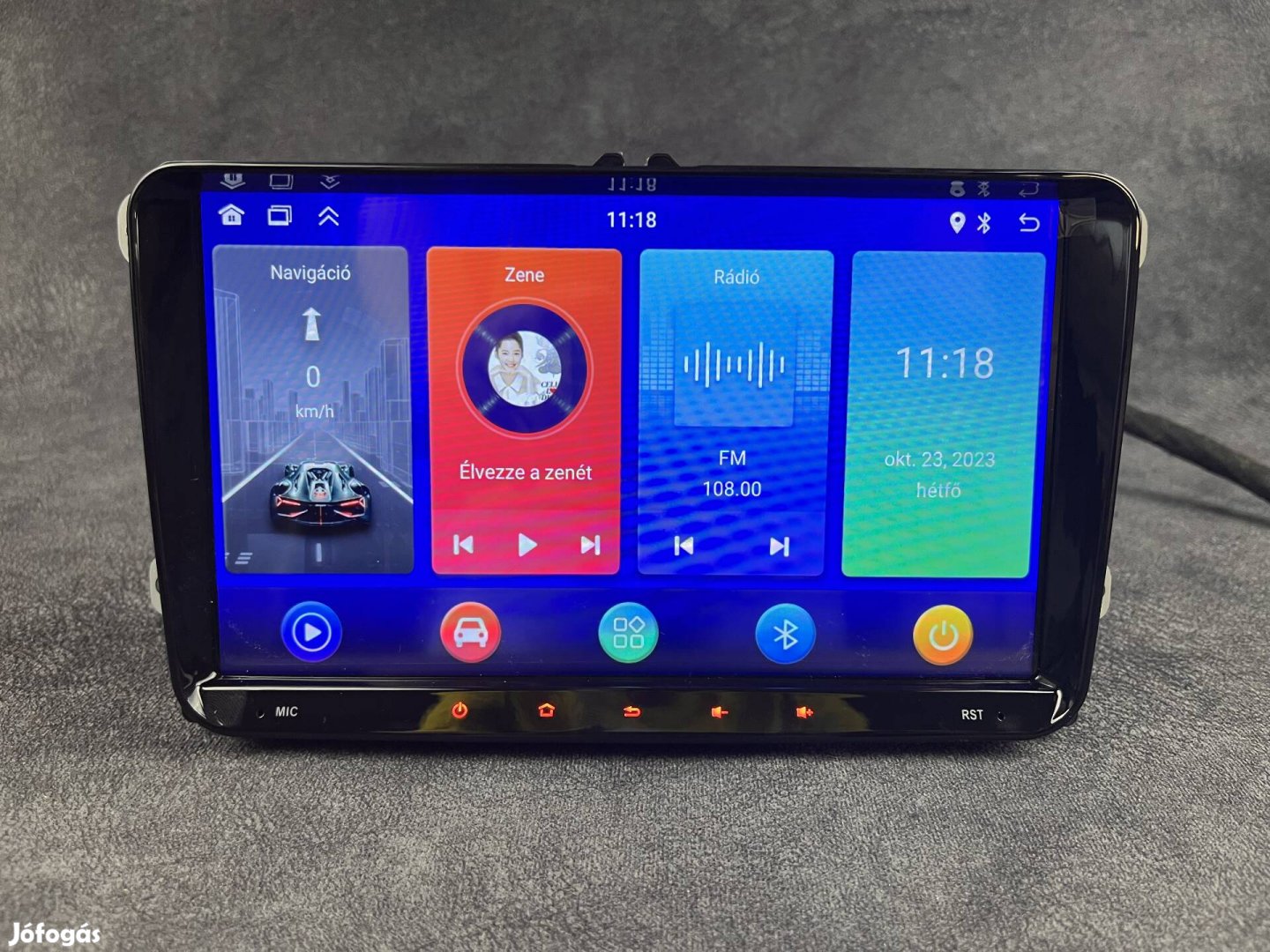 Új 9" Volkswagen Tiguan Beetle Multivan Android Navigáció multimédia 2