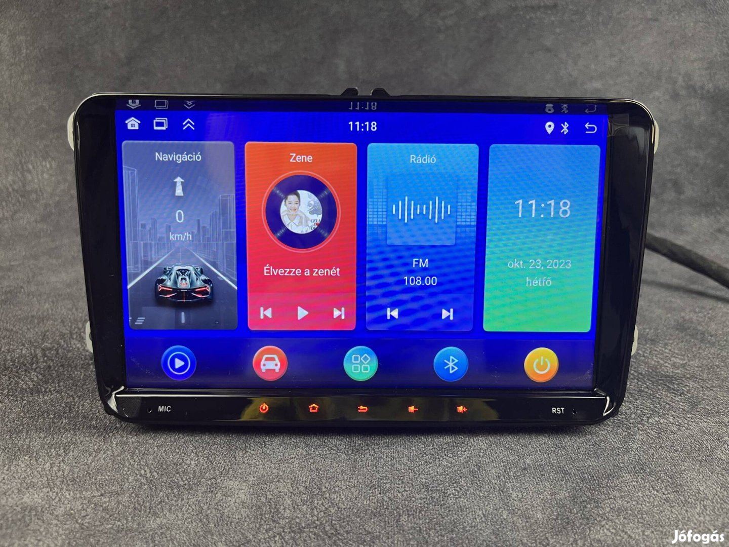 Új 9" Volkswagen Tiguan Beetle Multivan Android Navigáció multimédia 2