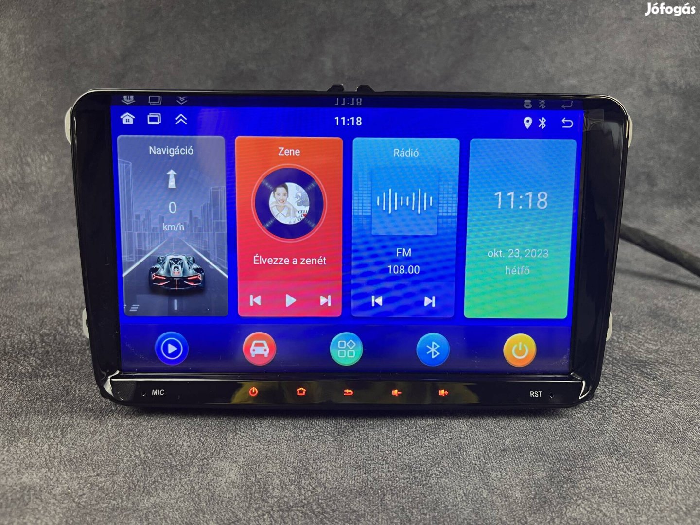 Új 9" Volkswagen Tiguan Beetle Multivan Android Navigáció multimédia 2