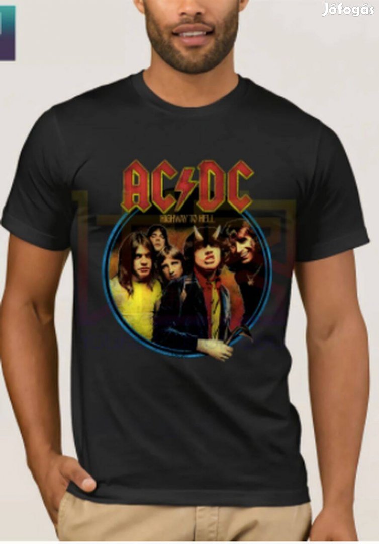 Új AC/DC Highway To Hell férfi pamut póló (XXL)