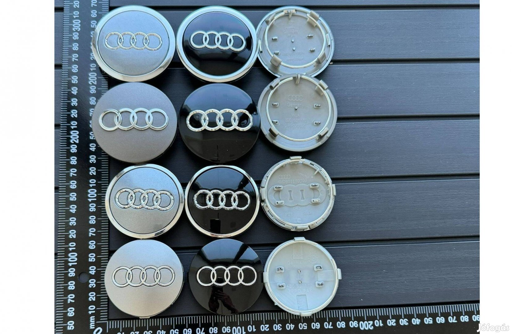 Új AUDI 60mm 61mm 68mm 69mm Felni Alufelni Kupak Felnikupak Felniközép