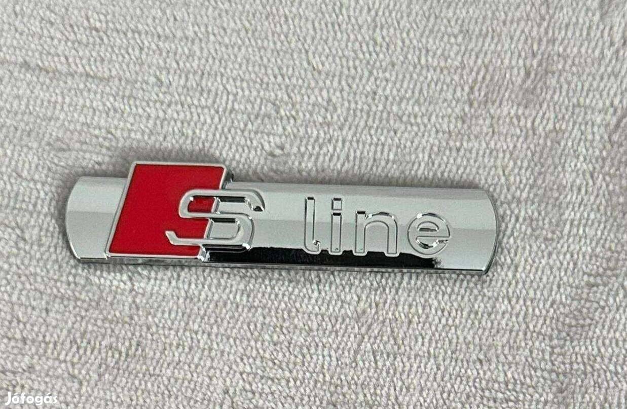Új AUDI S-LINE Sline JEL Logo Embléma Felirat Matrica