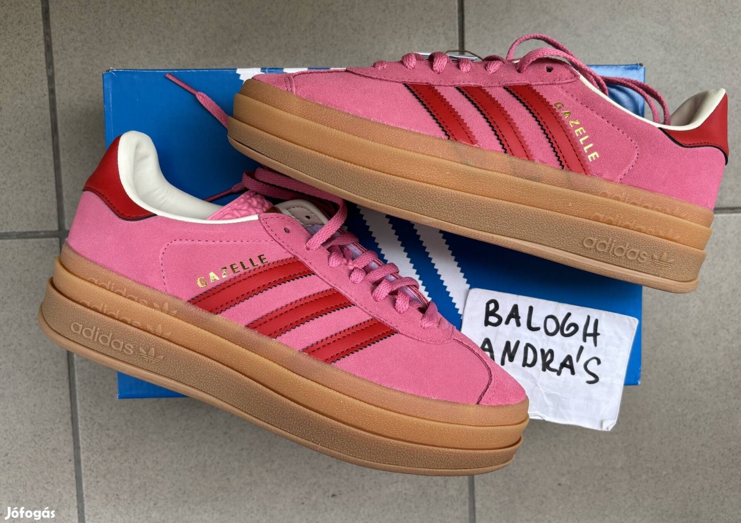 Új Adidas Gazelle Bold "Rose Tone"-38 2/3Eu-24,5cm cipő!