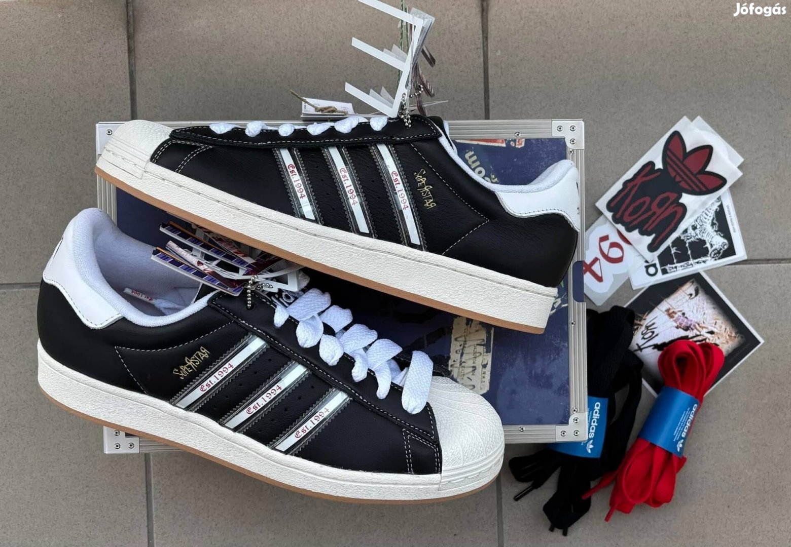 Új Adidas Superstar  "Korn"-44 2/3Eu cipő!