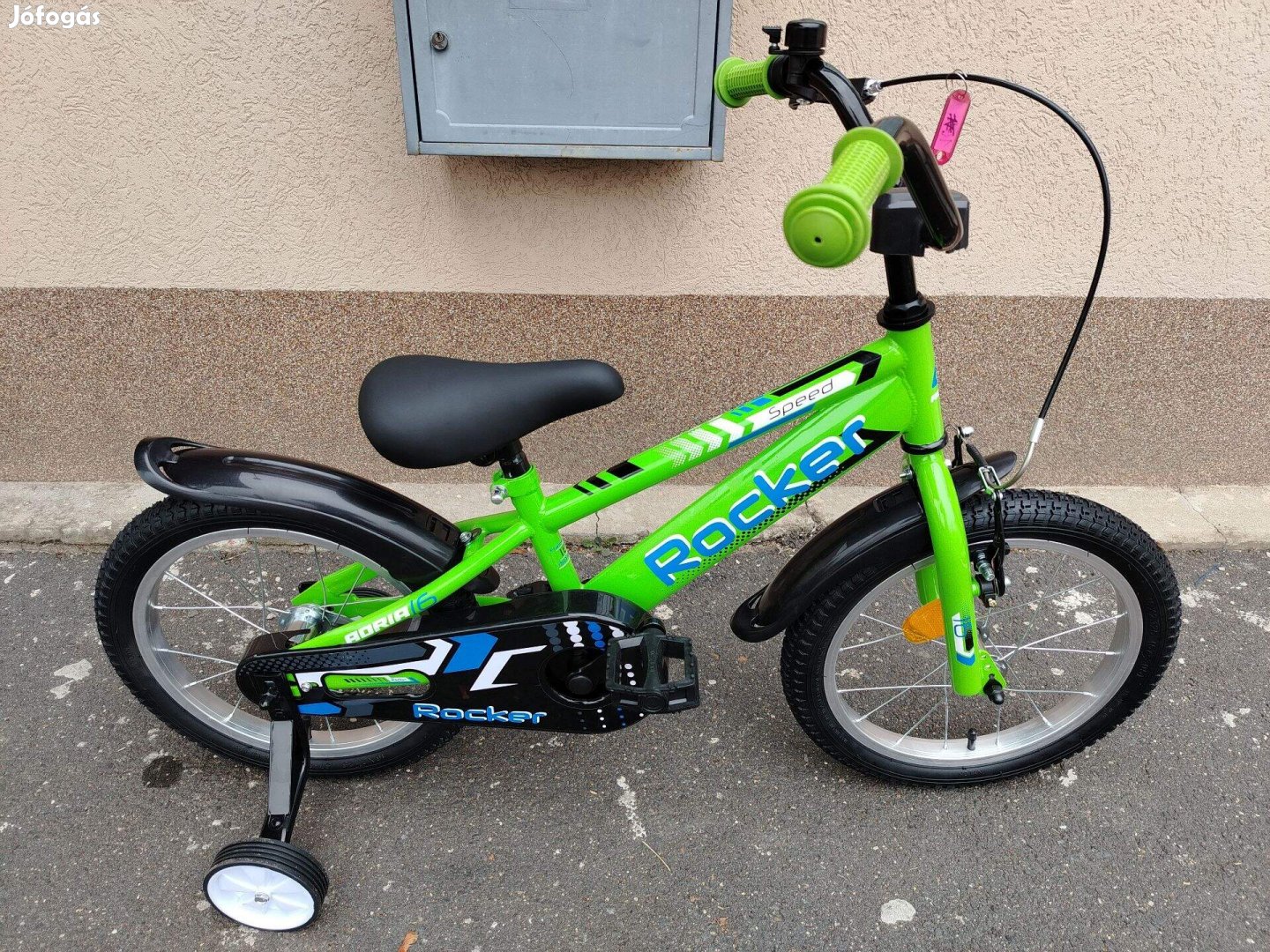Új Adria Rocker 16" fiú zöld kontrafékes kerékpár! (104)