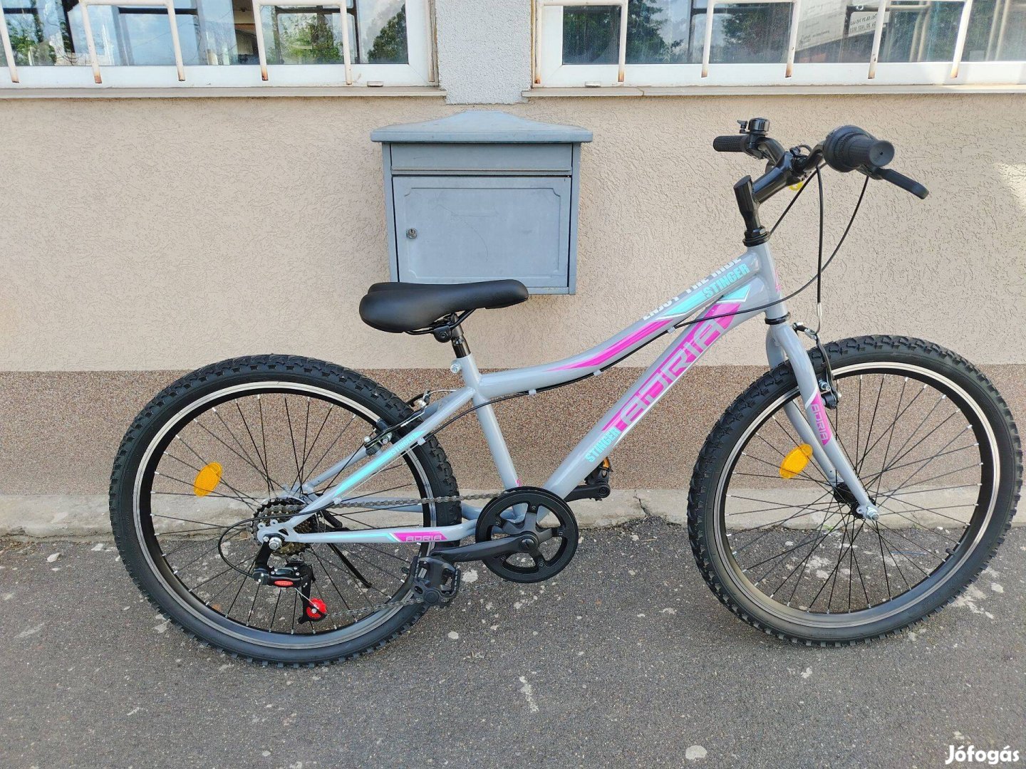 Új Adria Stinger 24" kislány grafit kerékpár! (61)