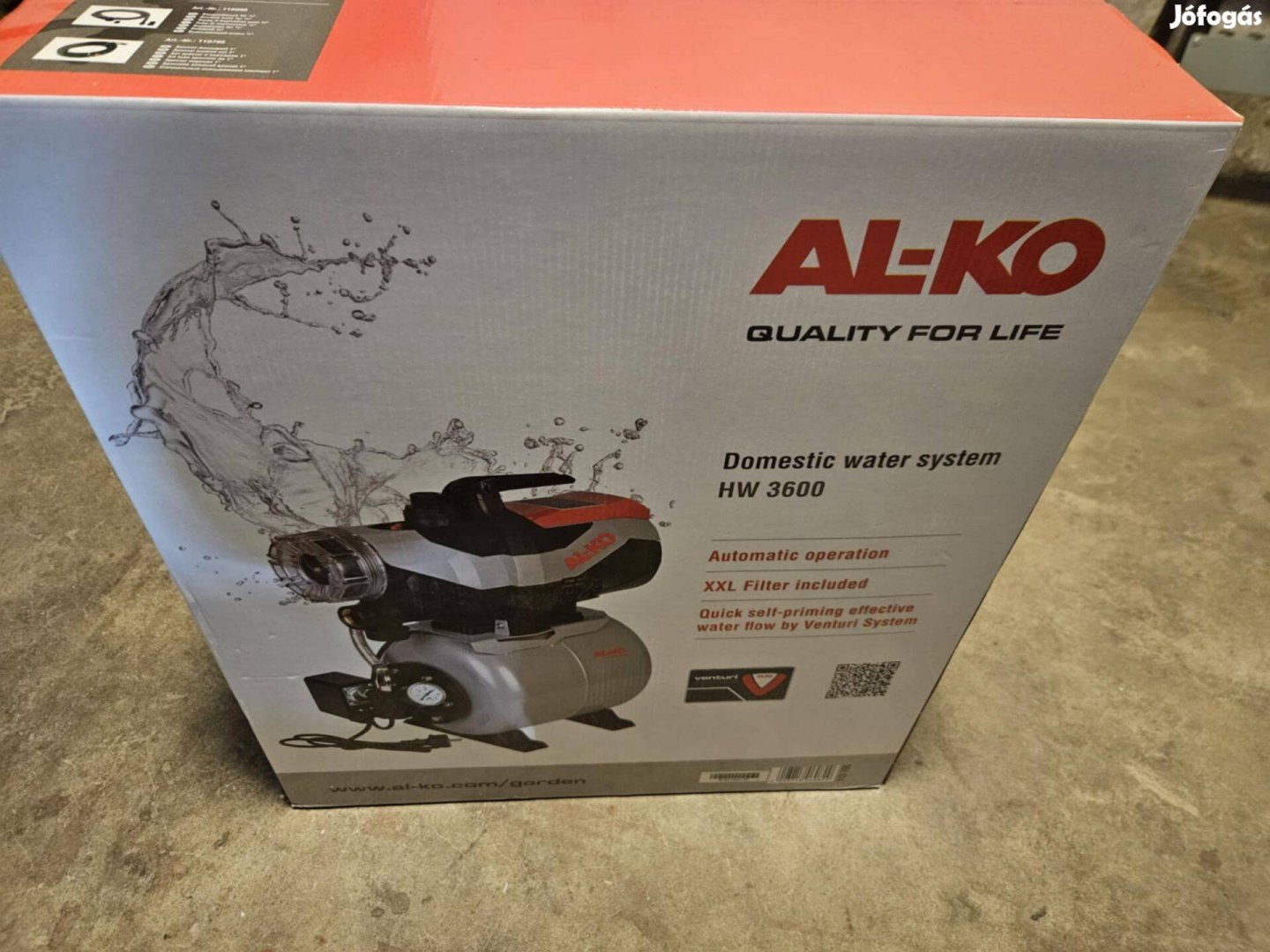 Új Al-Ko Hw 3600 Classic Házi Vízmű eladó!