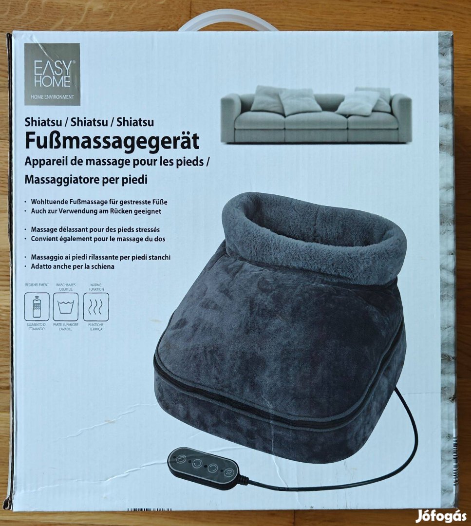 Uj Aldi Easyhome Shiatsu lábfej masszírozó 3 év garival láb