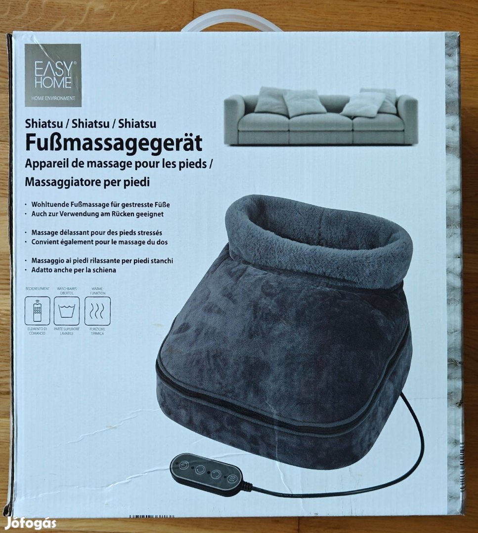 Uj Aldi Easyhome Shiatsu lábfej masszírozó 3 év garival láb