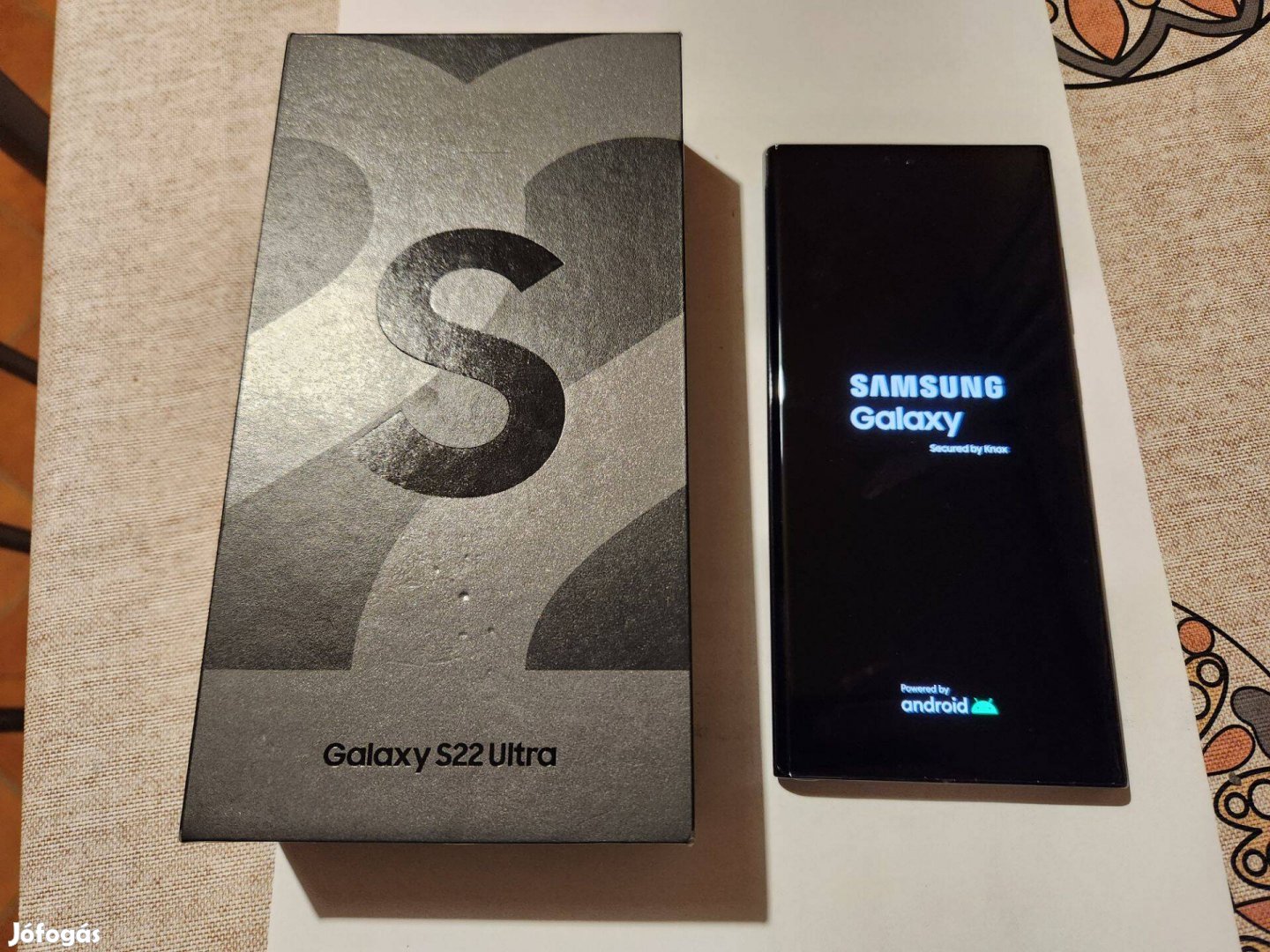 Új Állapotú! ! Samsung Galaxy S22 Ultra 5G Dualsim, 256/12GB fekete