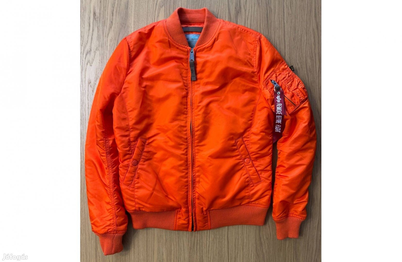 Új Alpha Industries MA-1 VF Narancssárga Kabát Női L Férfi XS