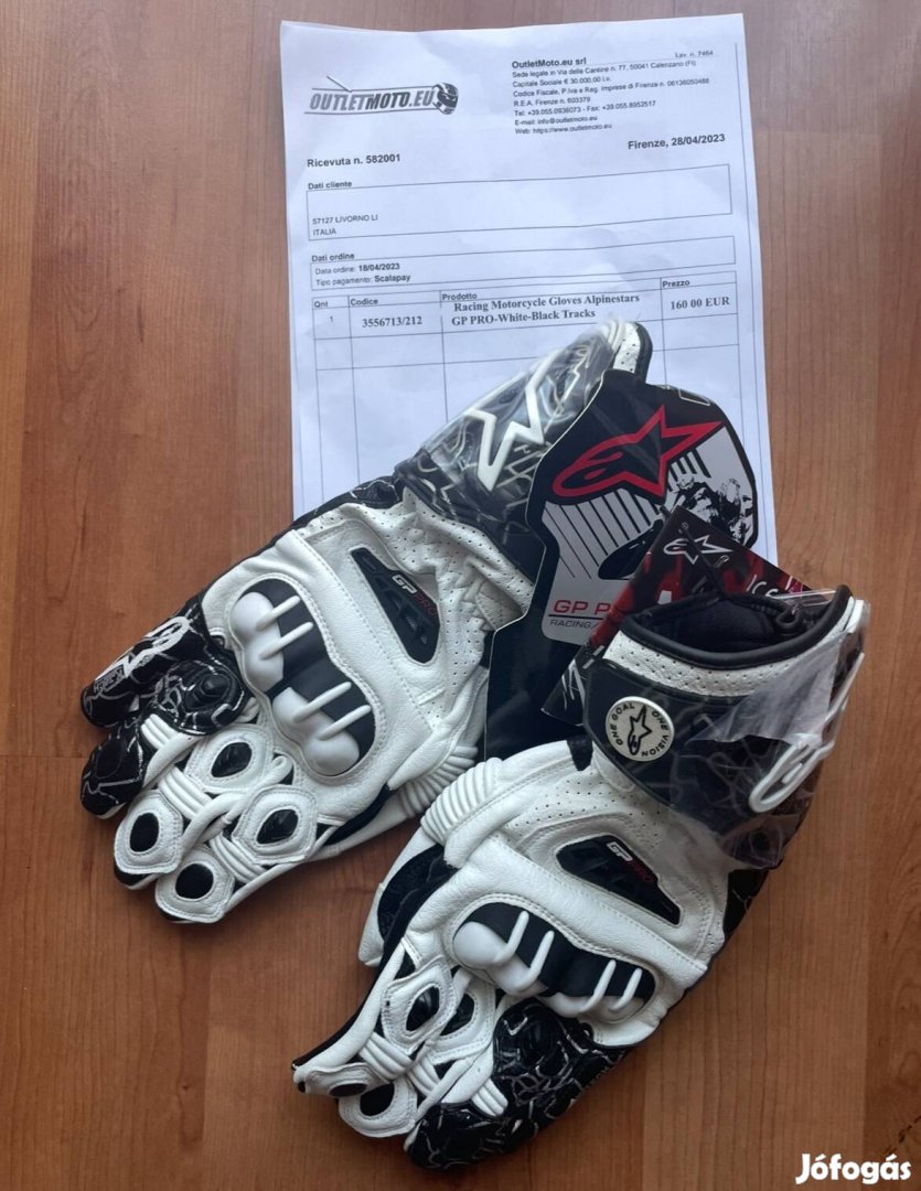 Új Alpinestars Gp Pro hosszú motoros kesztyű--XL !