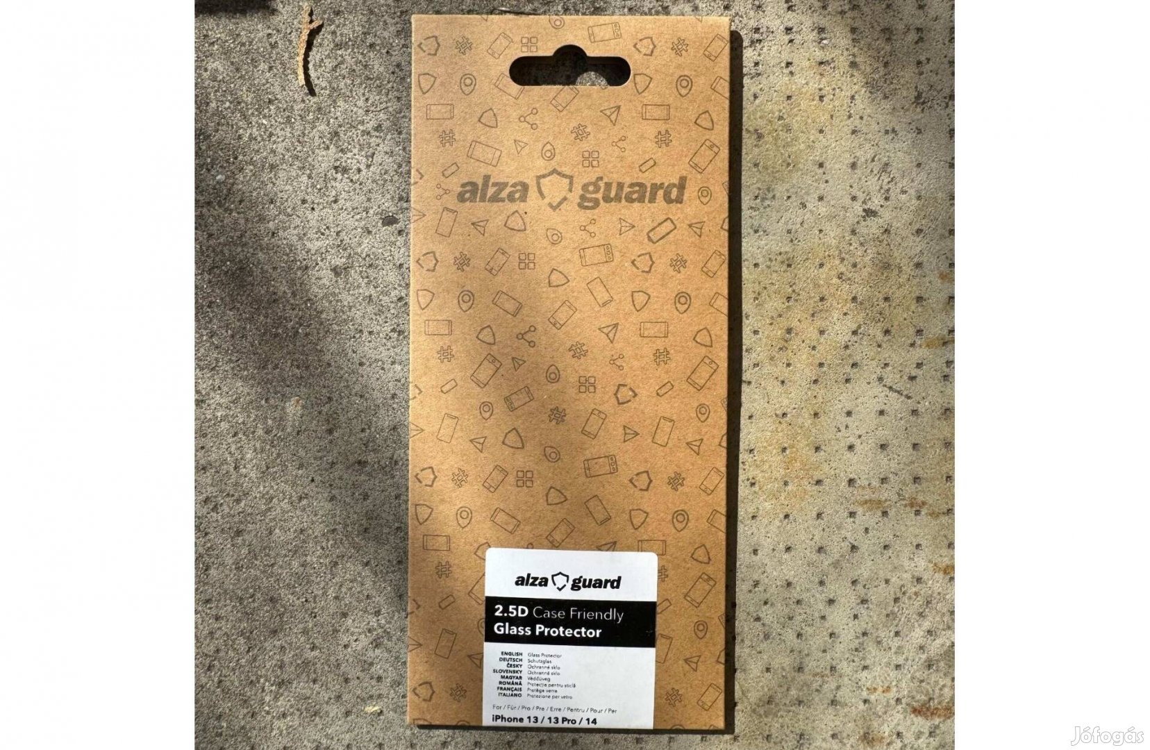 Uj Alzaguard 2.5D Case Friendly Üvegfólia iphone 13 Pro 14 16e