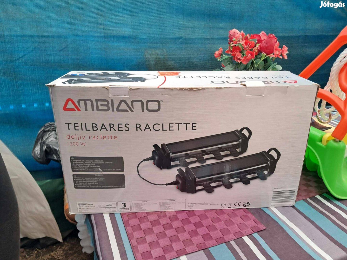 Új Ambiano elektromos raklett grillezők 1200w