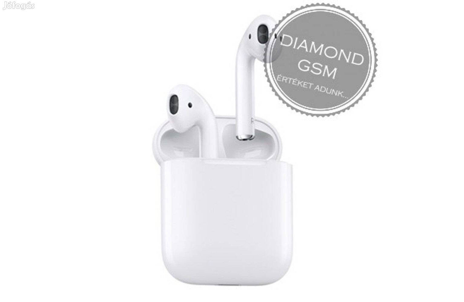 Új Apple Airpods 2 , Vezetékes töltőtokkal, forgalmazói