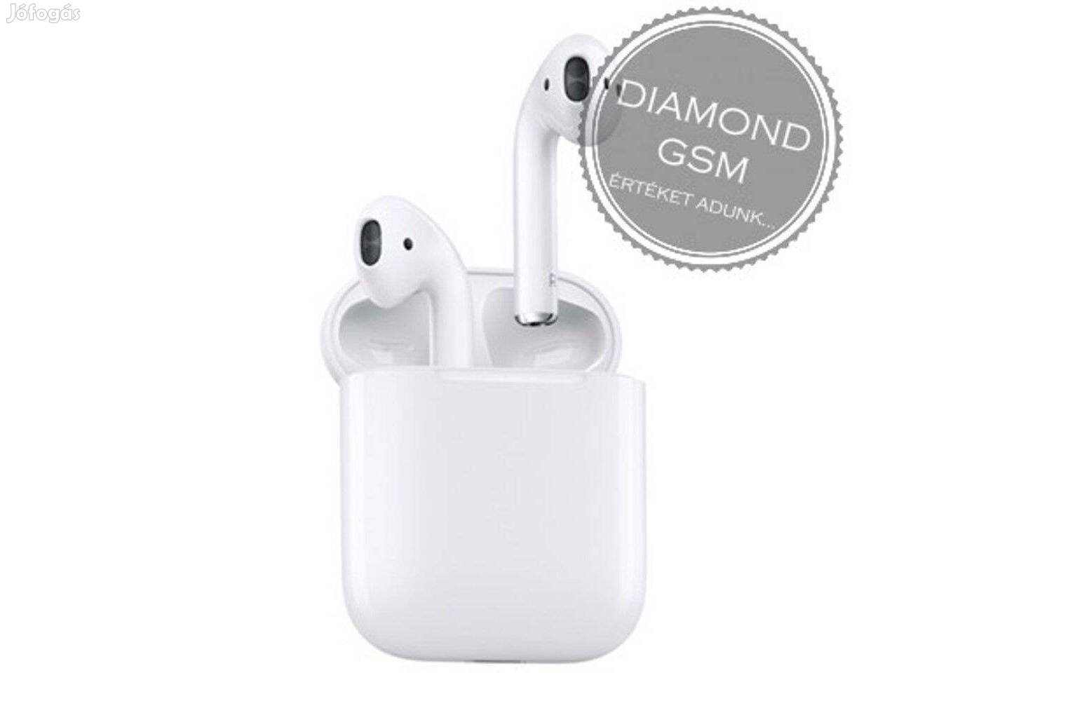 Új Apple Airpods 2 , Vezetékes töltőtokkal, forgalmazói