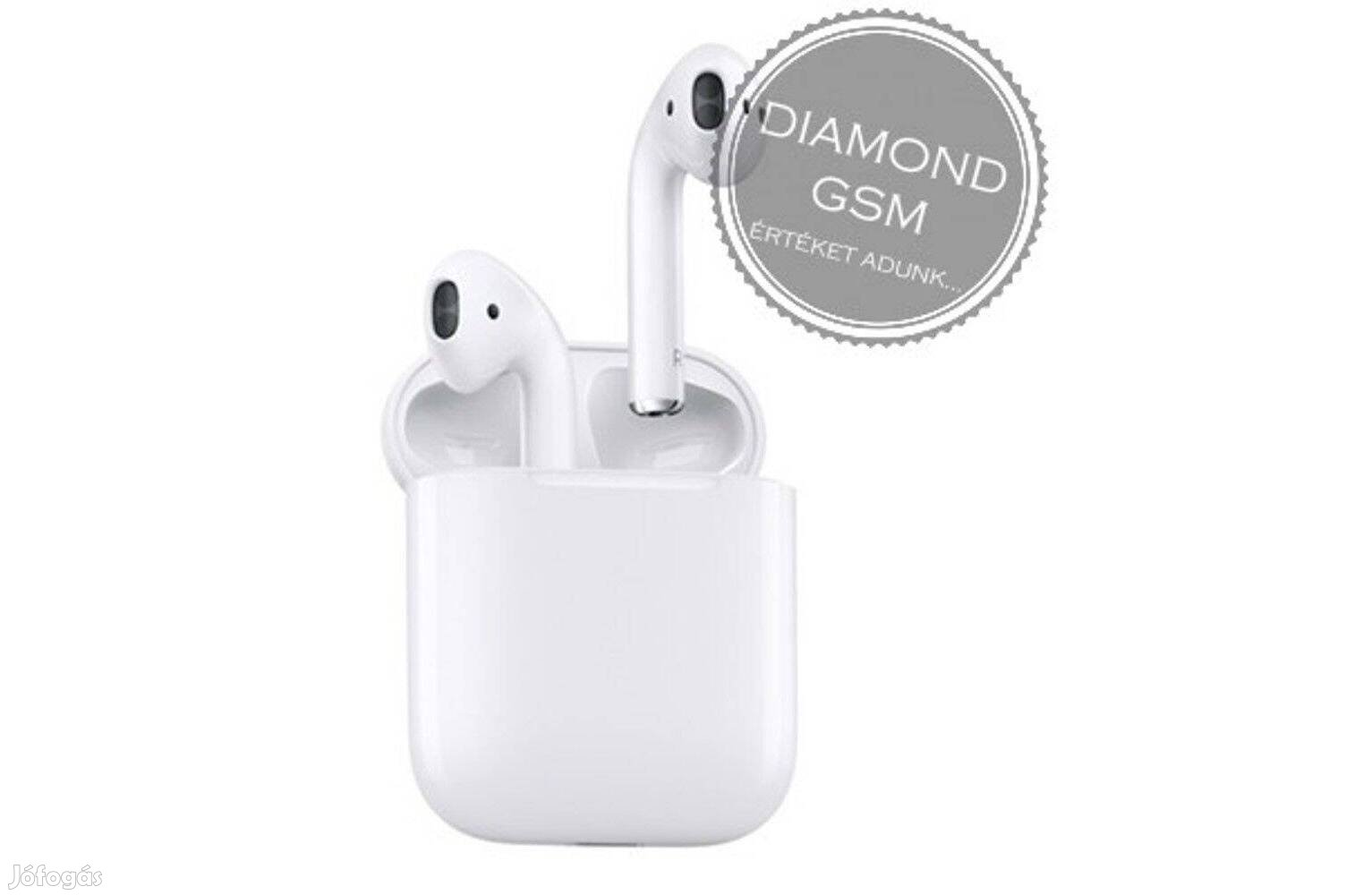 Új Apple Airpods 2 , Vezetékes töltőtokkal, forgalmazói